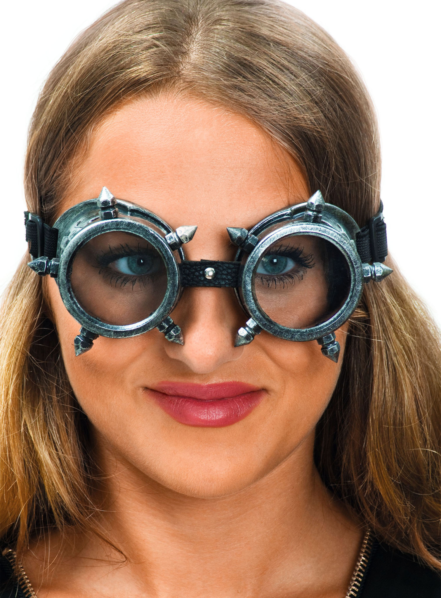 Steampunk Brille silber