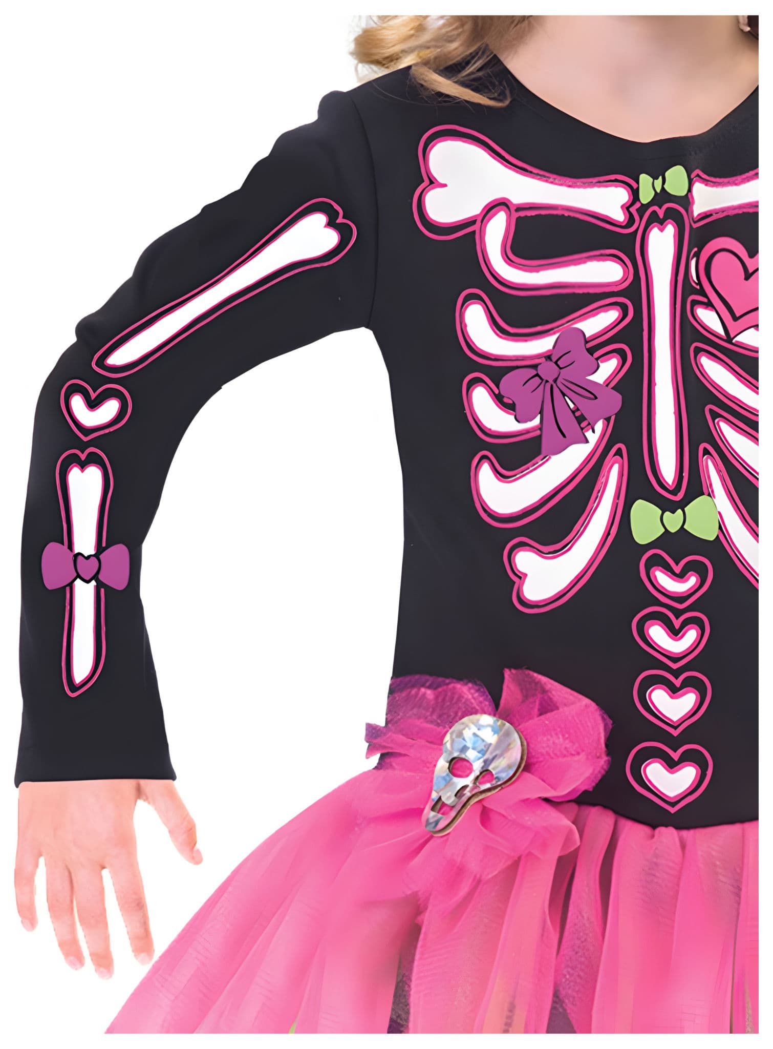 Sweet Skeleton Girl Kostüm für Kinder