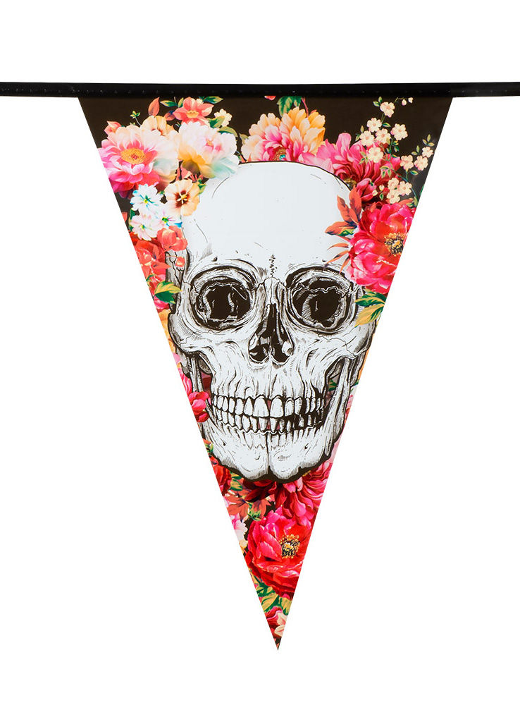 Dia de los Muertos Wimpelkette 6 Meter