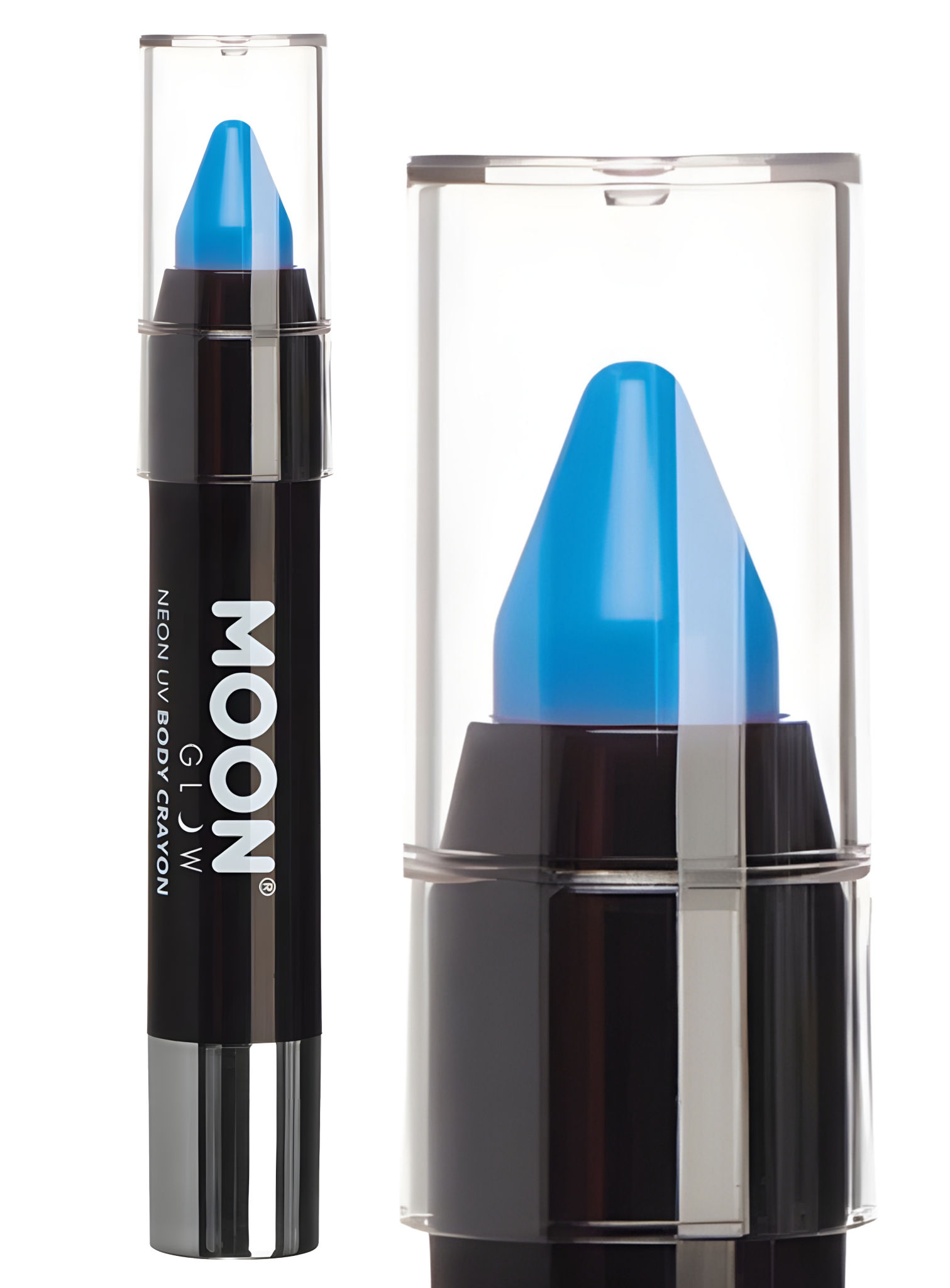 Moon Glow – Pastel Neon UV-make-uppotlood blauw