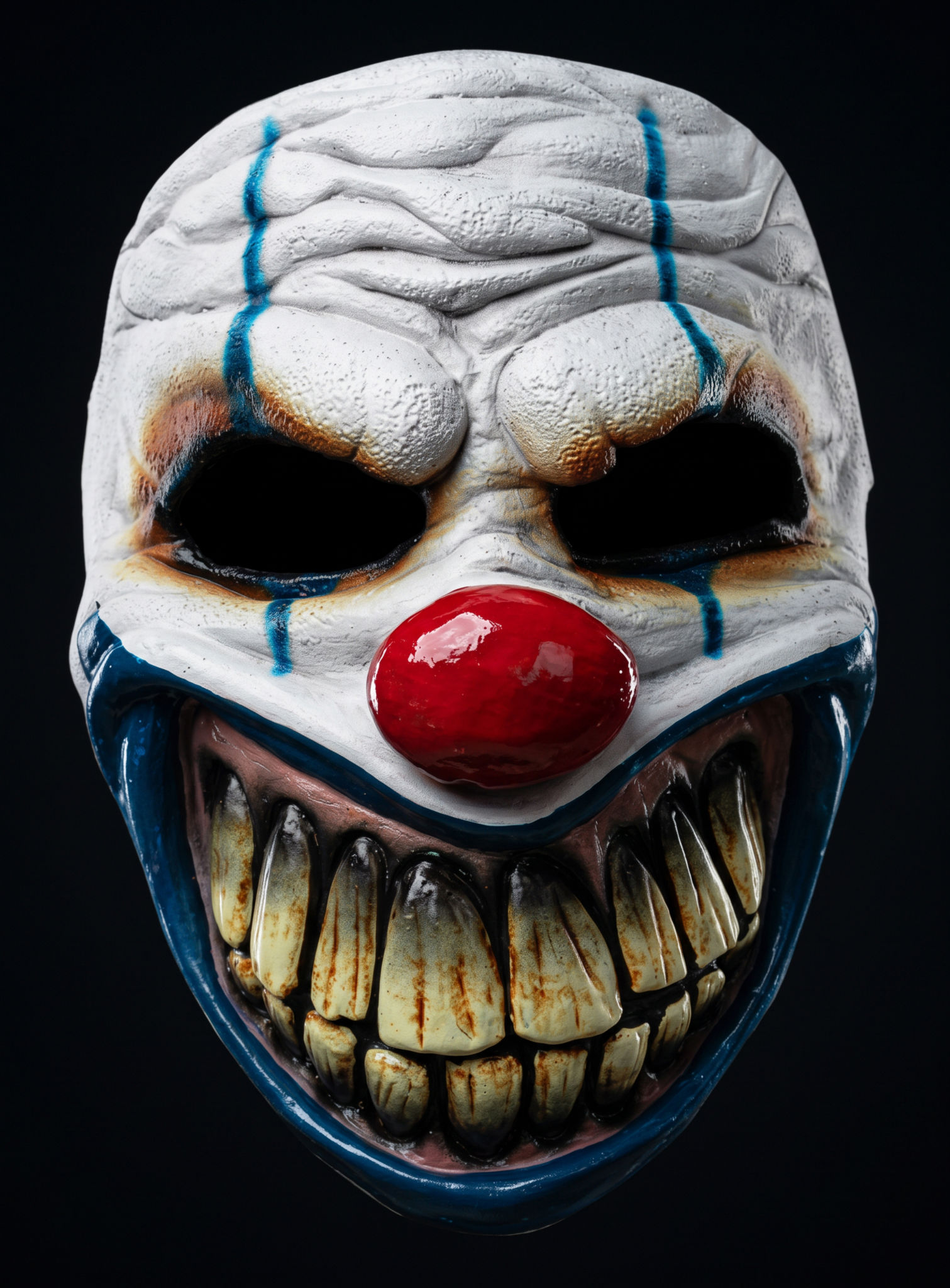 Clown Maske des Grauens aus Latex