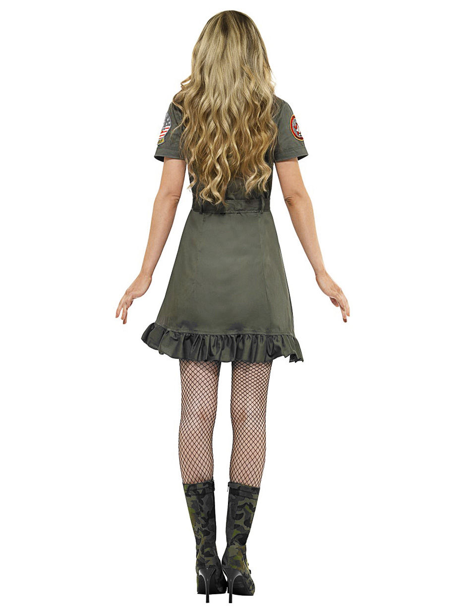 Sexy Top Gun Uniformkleid Kostüm