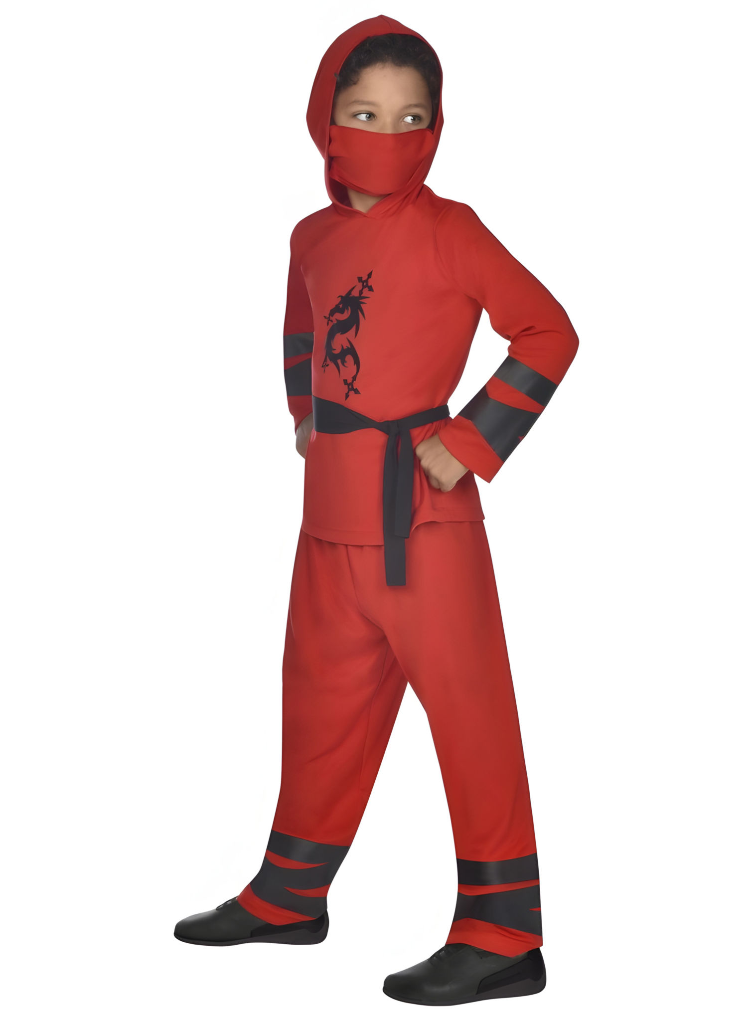 Roter Ninjadrache Kostüm für Kinder