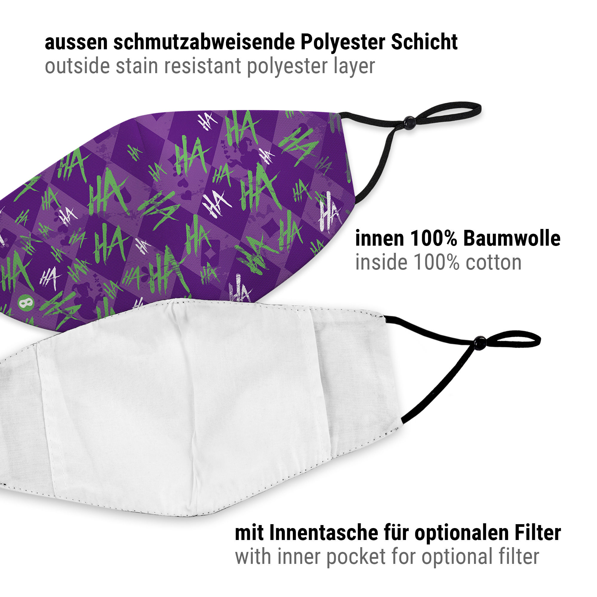 Stoffmaske Joker