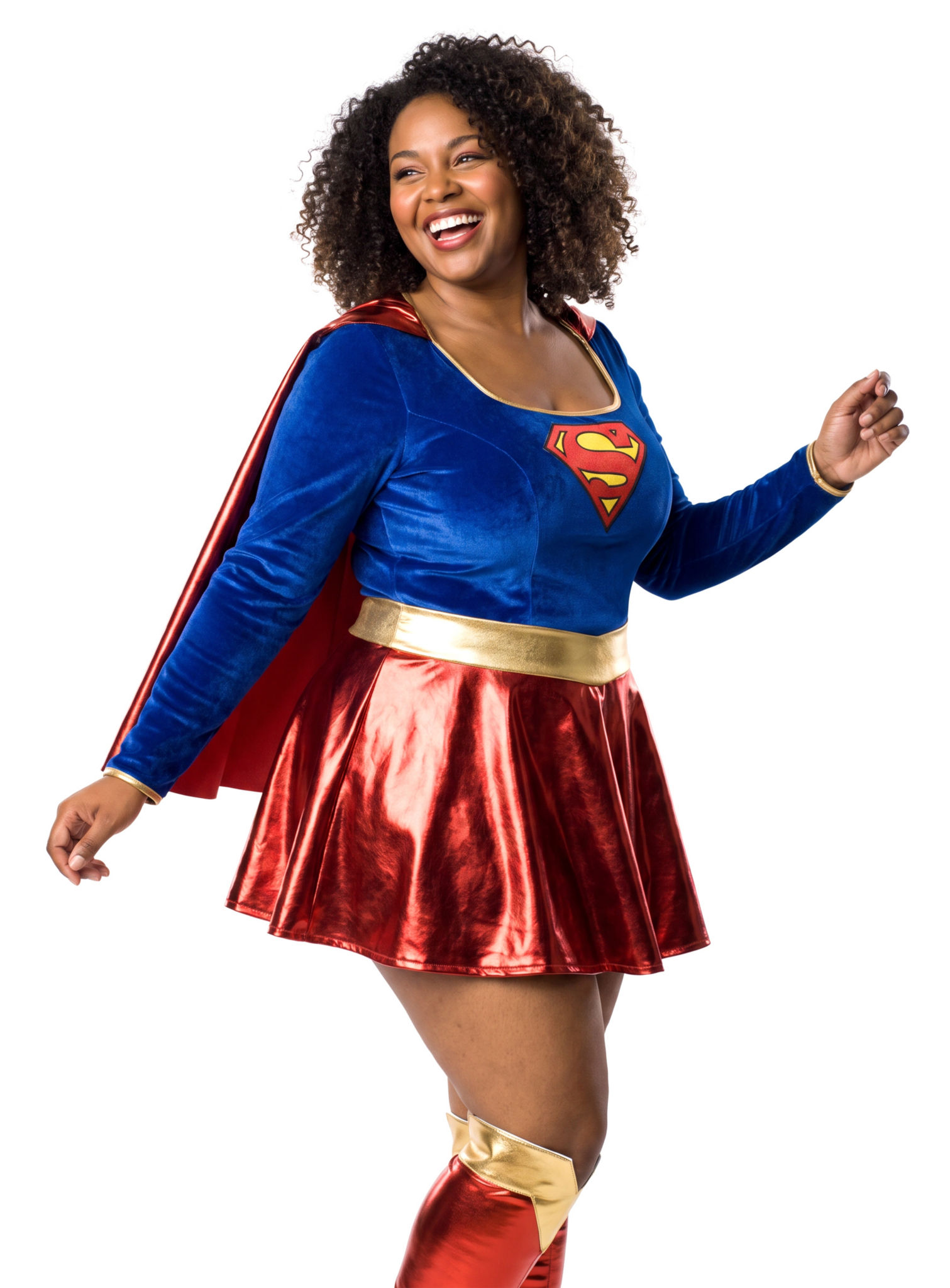 Sexy Superhero Supergirl Kleid