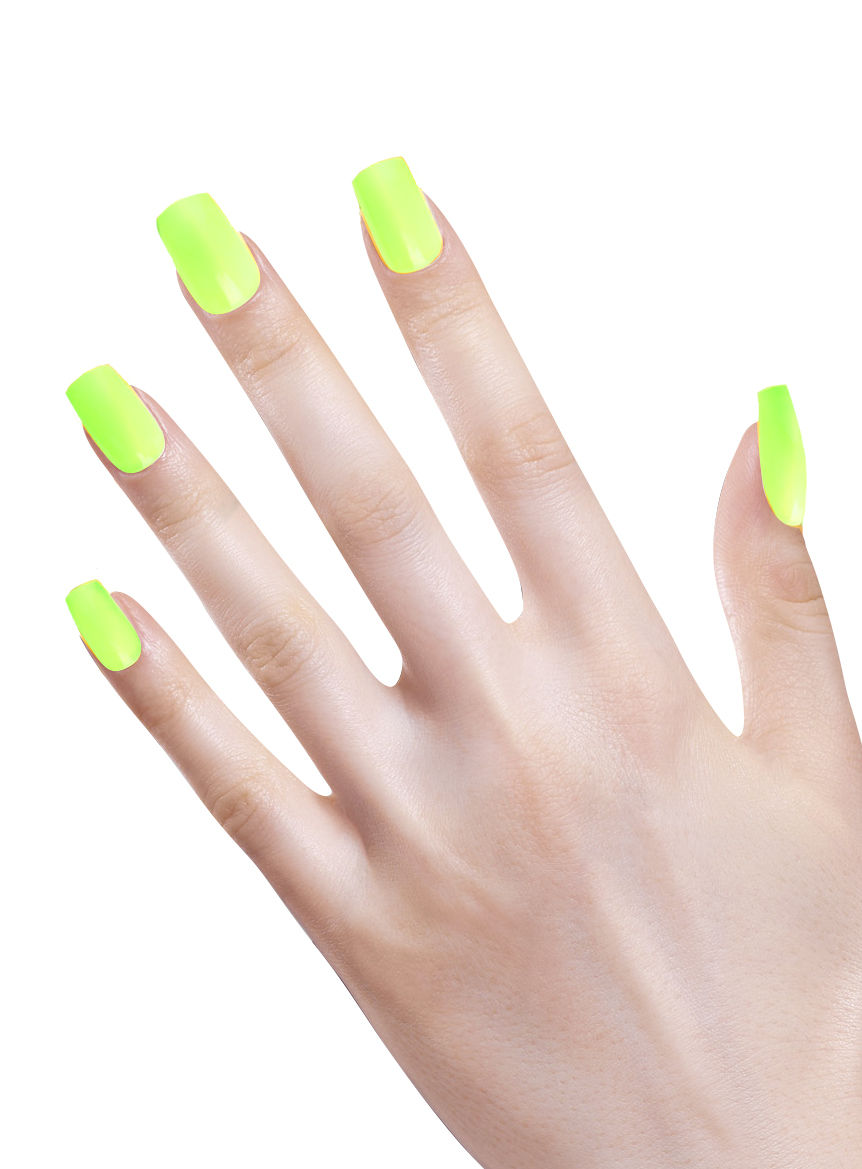 Ombre Fingernägel neongrün