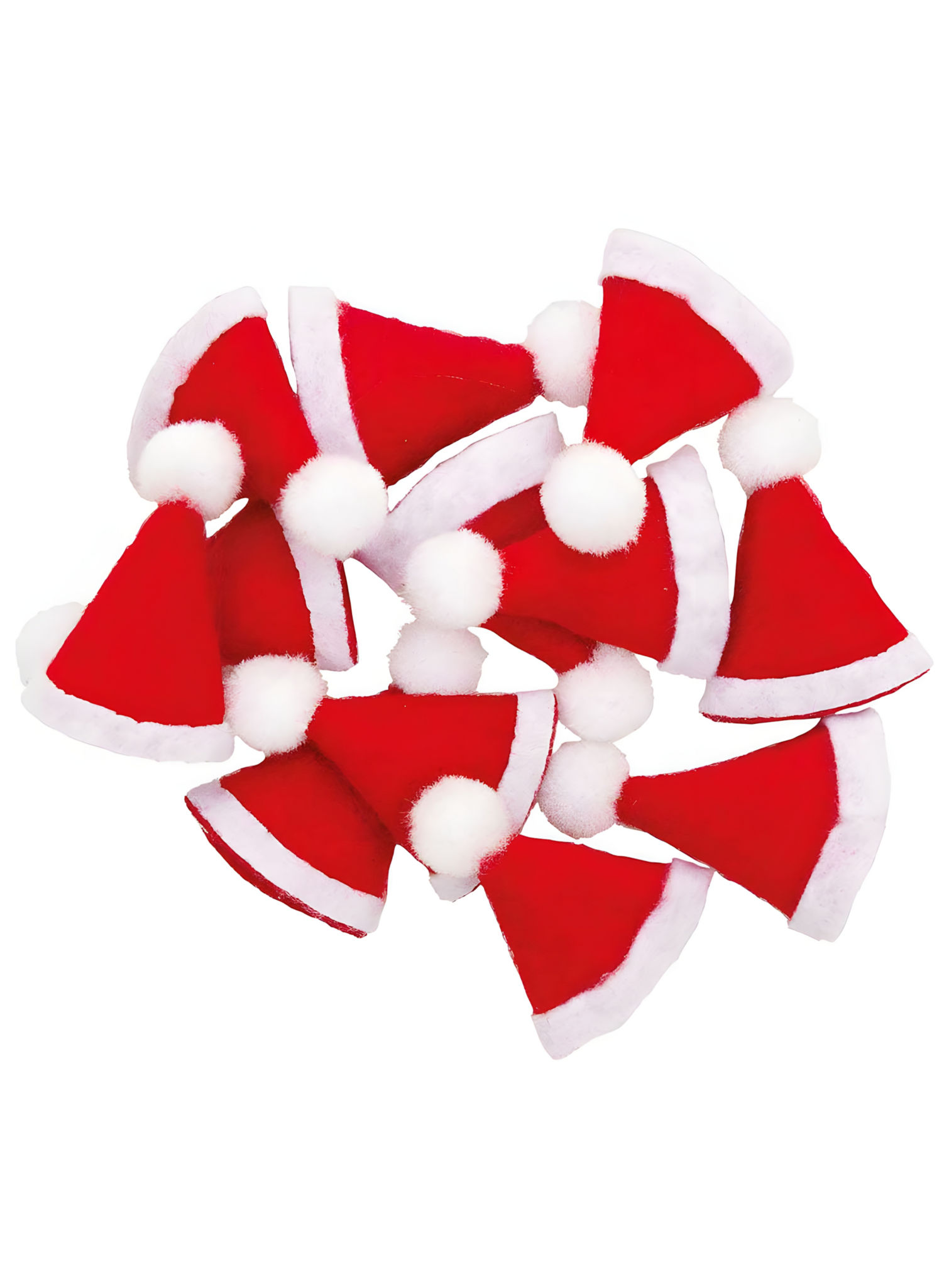 12 Mini Weihnachtsmützen – Adventsdeko