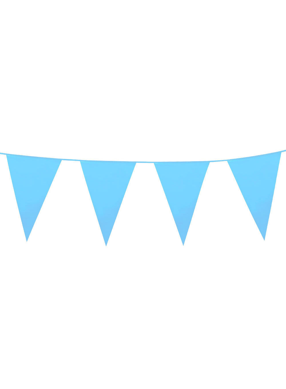 Wimpelkette hellblau 10 Meter