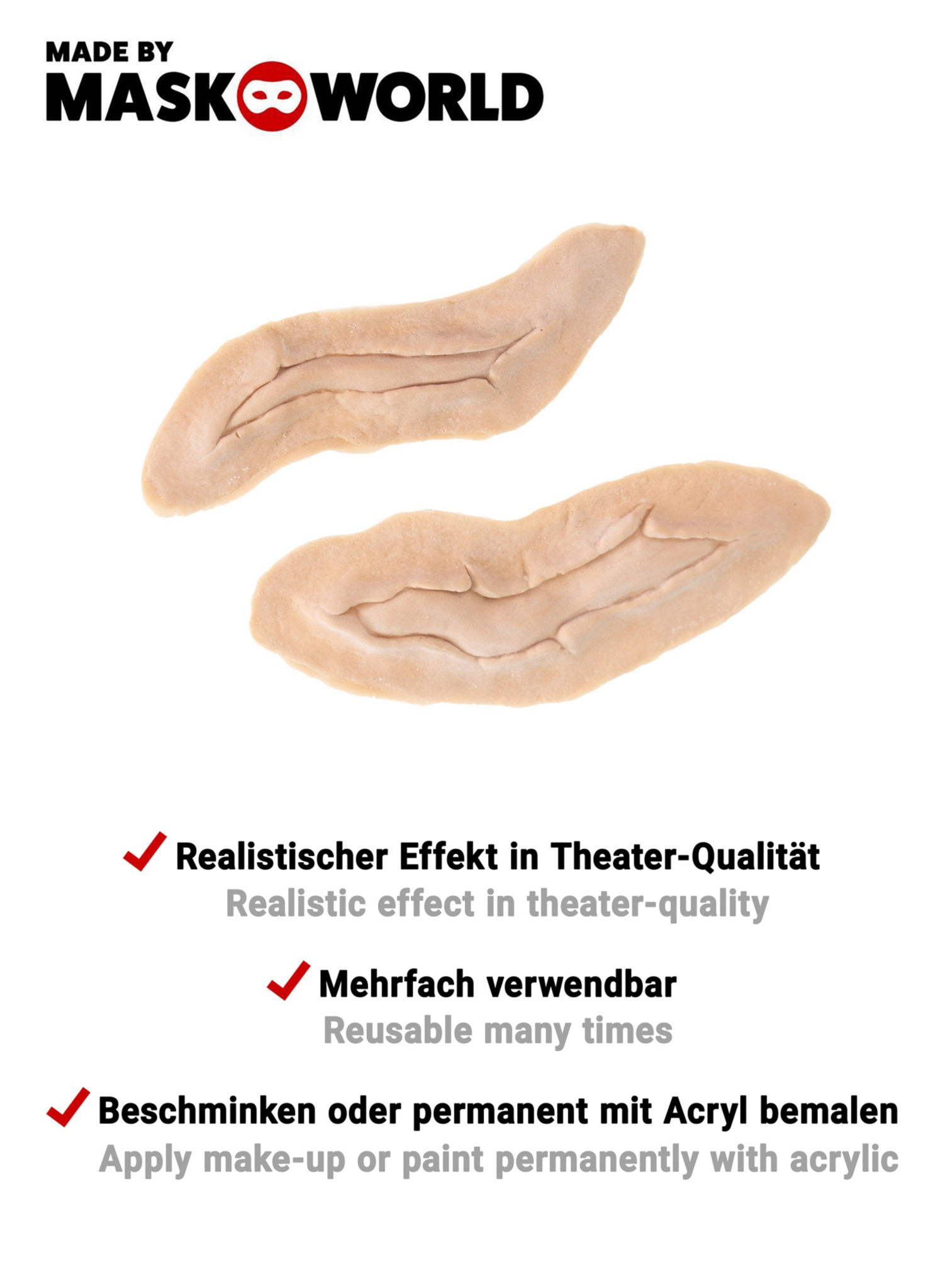 Rage Wunden Latexapplikation