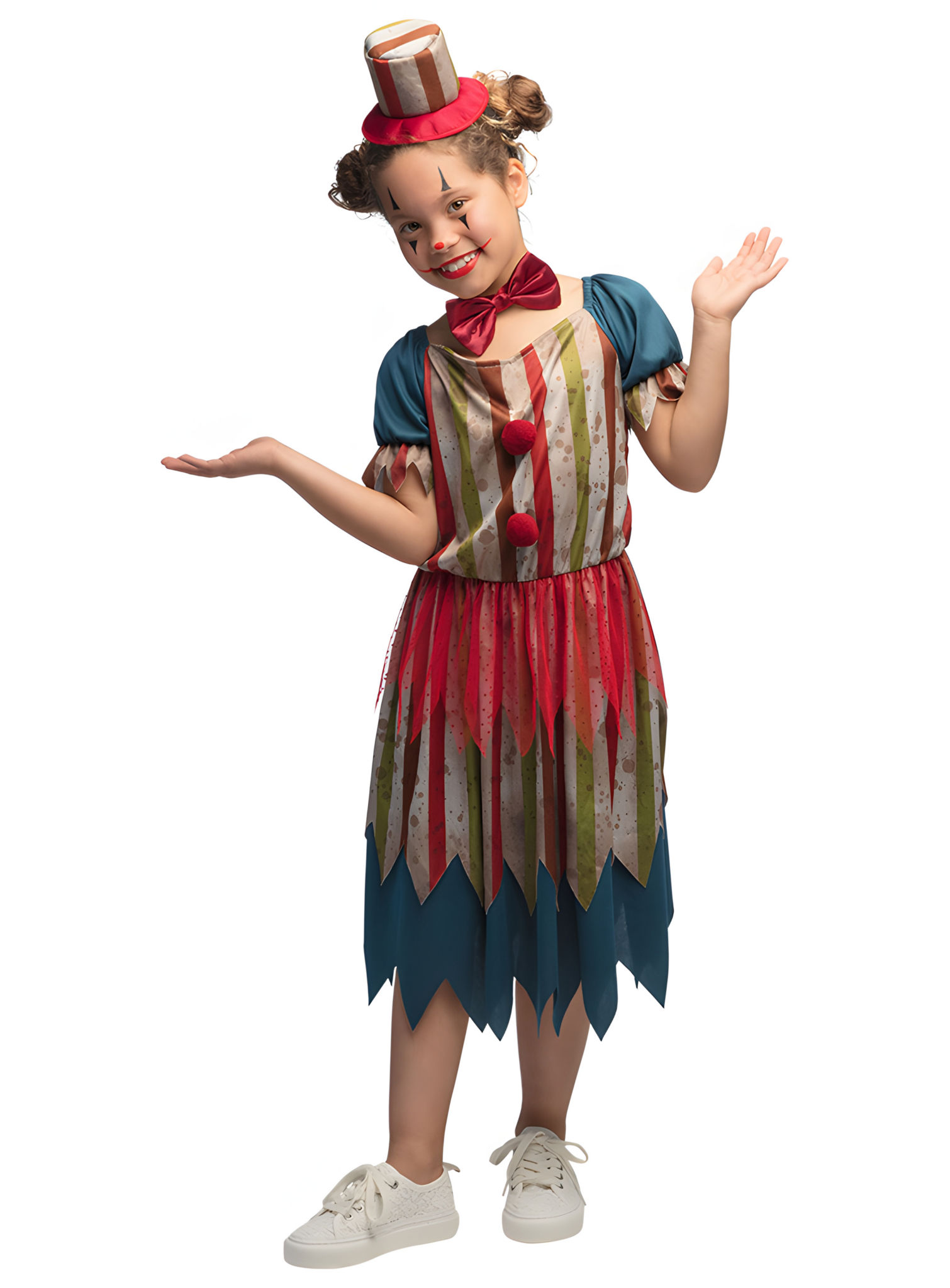 Evil Clownette-kostuum voor kinderen