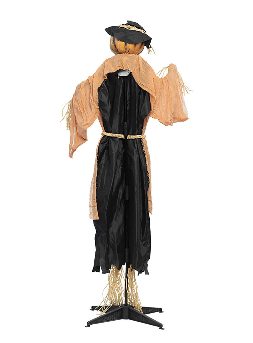 Animierte Vogelscheuche Halloween Deko mit Licht und Bewegungen – 190 cm