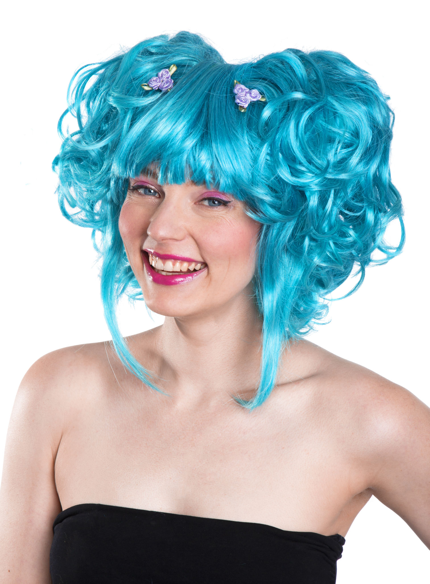 Manga Pruik Turquoise