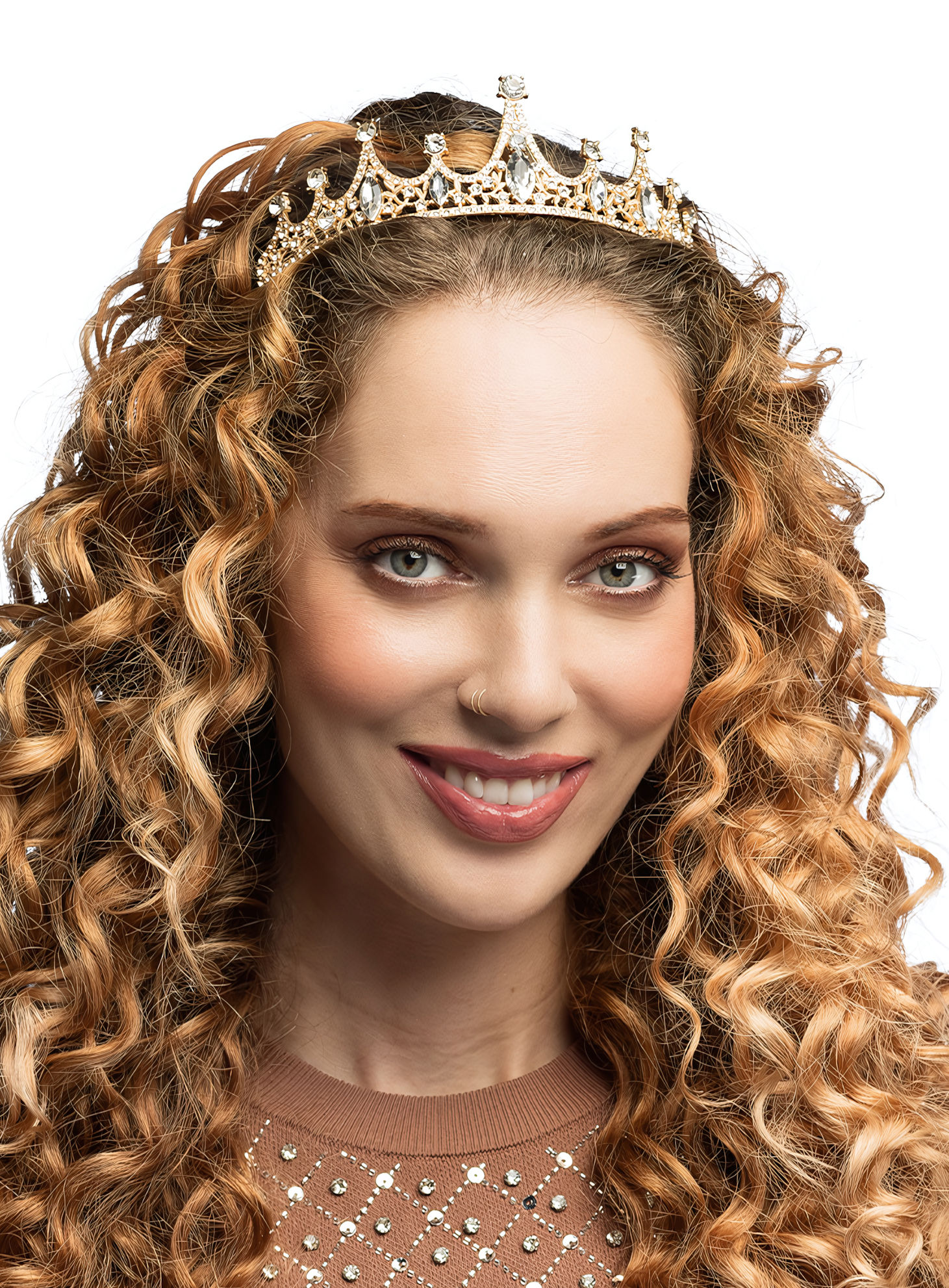 Diadeem prinses roségoud