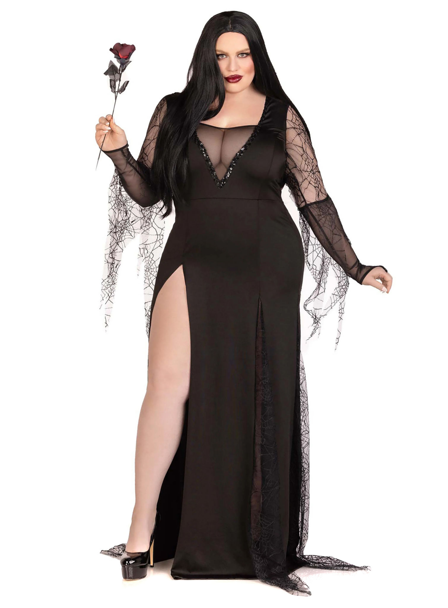 Sexy Morticia Kostüm