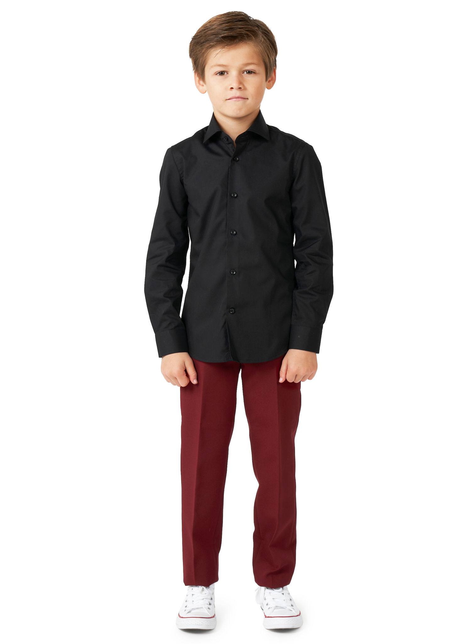 OppoSuits Boys Black Knight Kinderen Overhemd