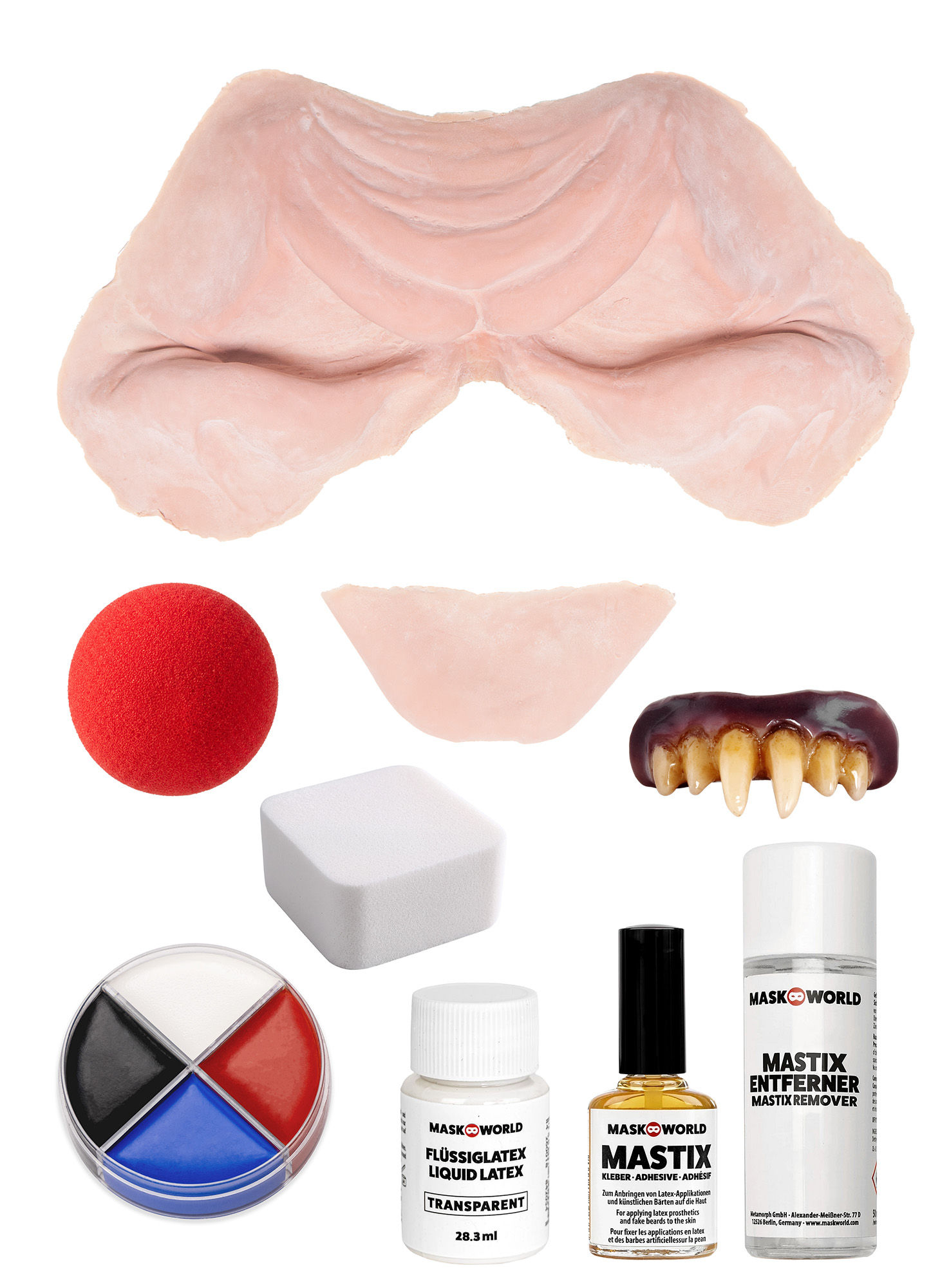 Horrorclown Charakter Make-up Set