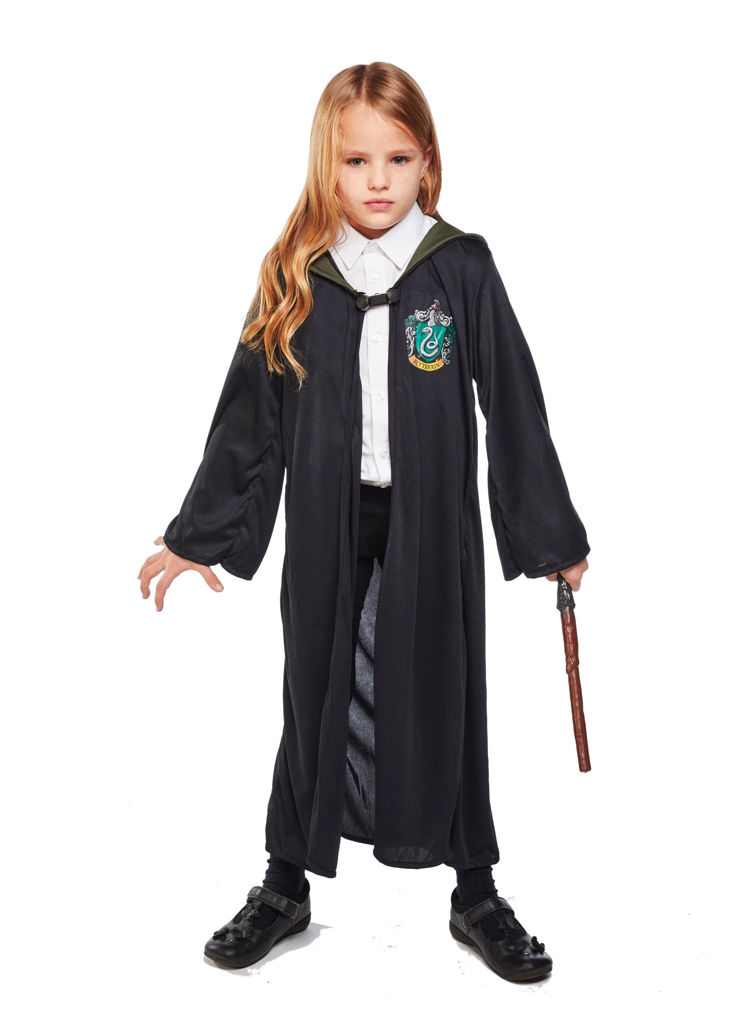 Harry Potter – Slytherin-mantel met capuchon voor kinderen
