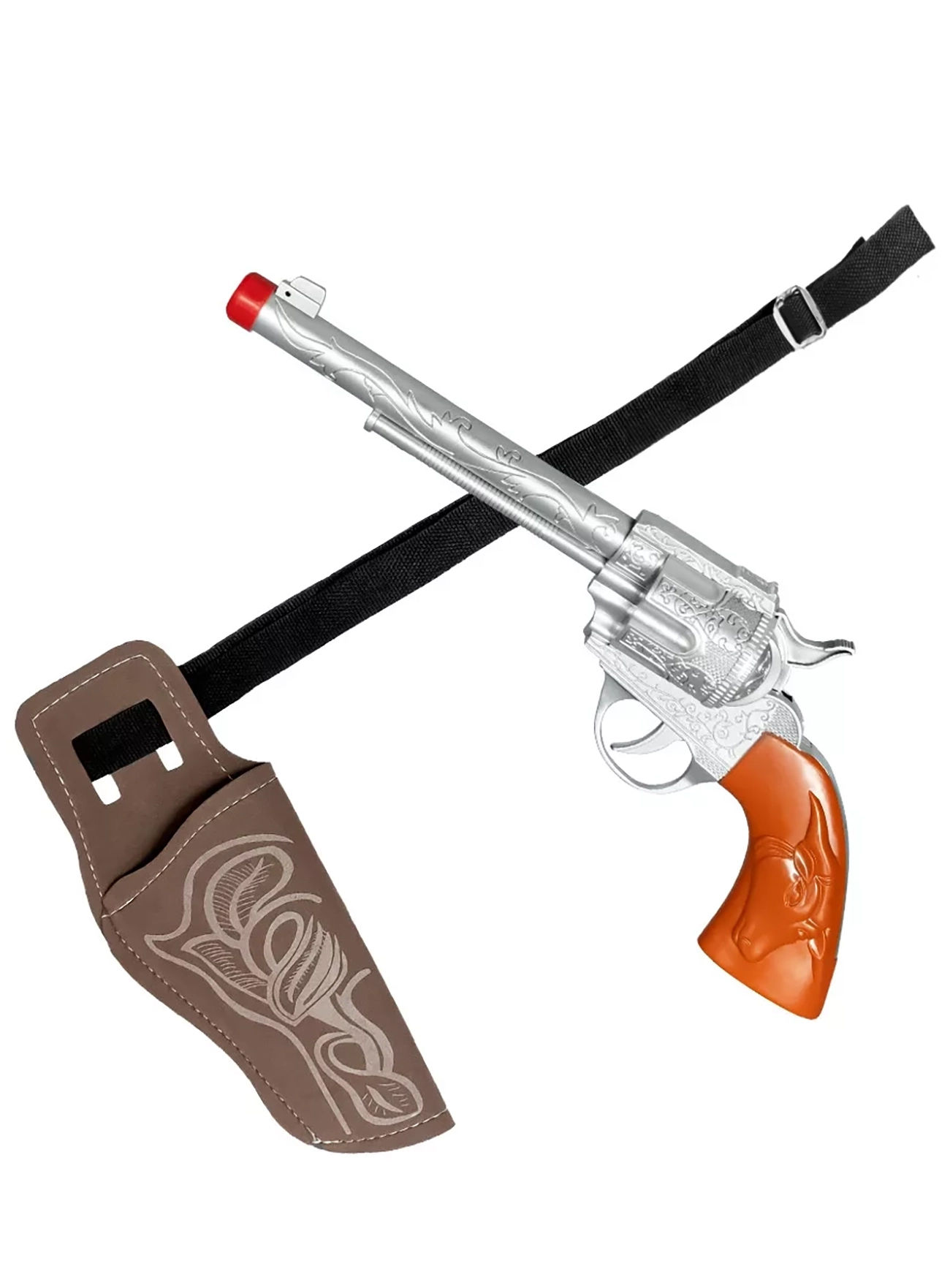 Western revolver met holster
