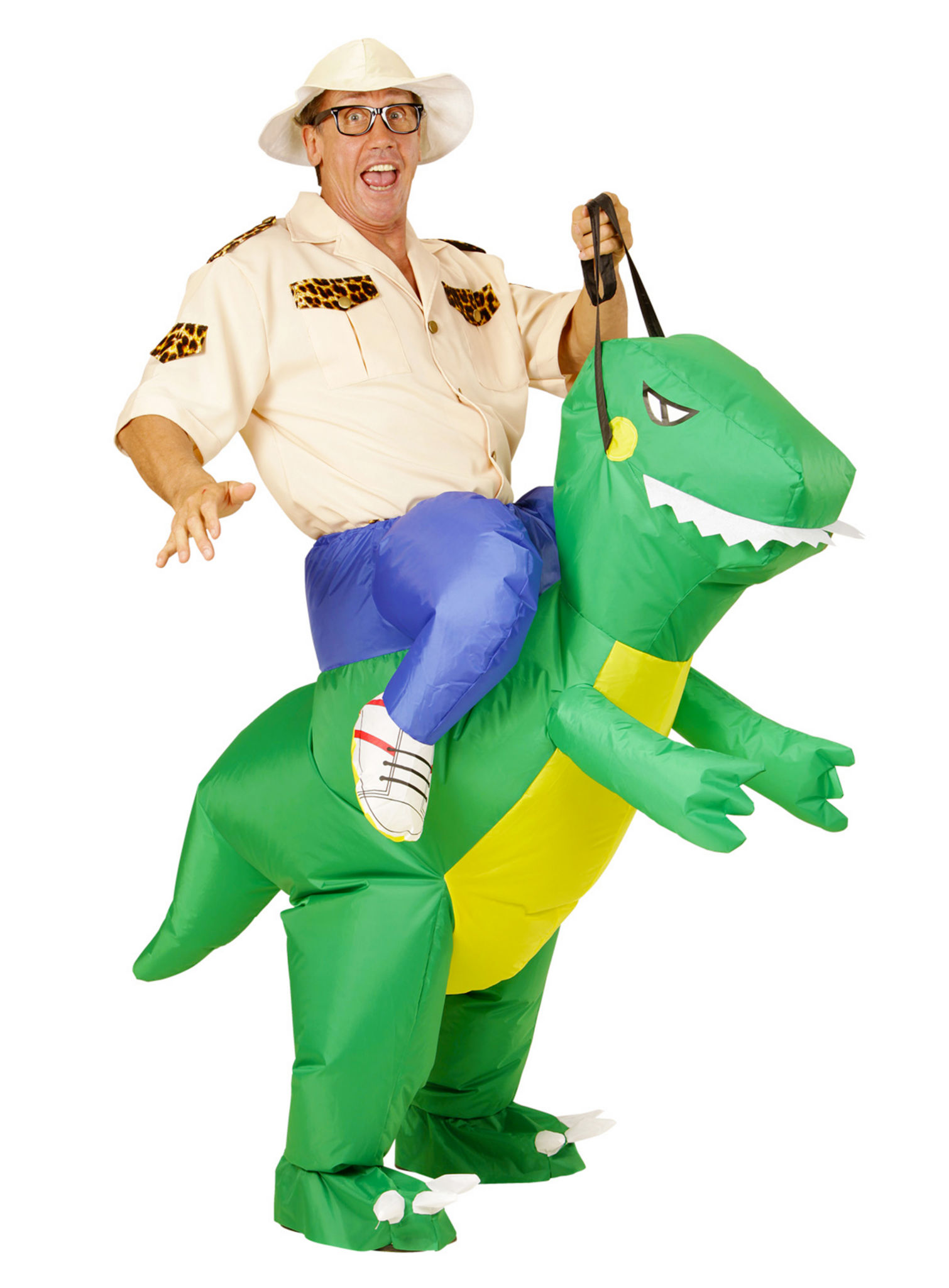 Dino-Reiter Aufblasbares Kostüm