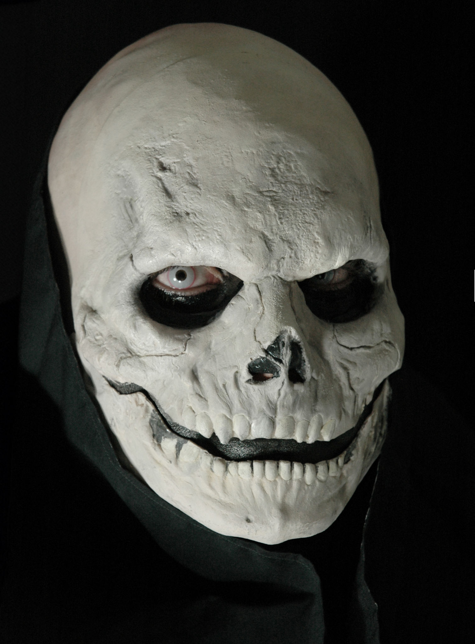 Sensenmann Maske aus Latex zum Ankleben