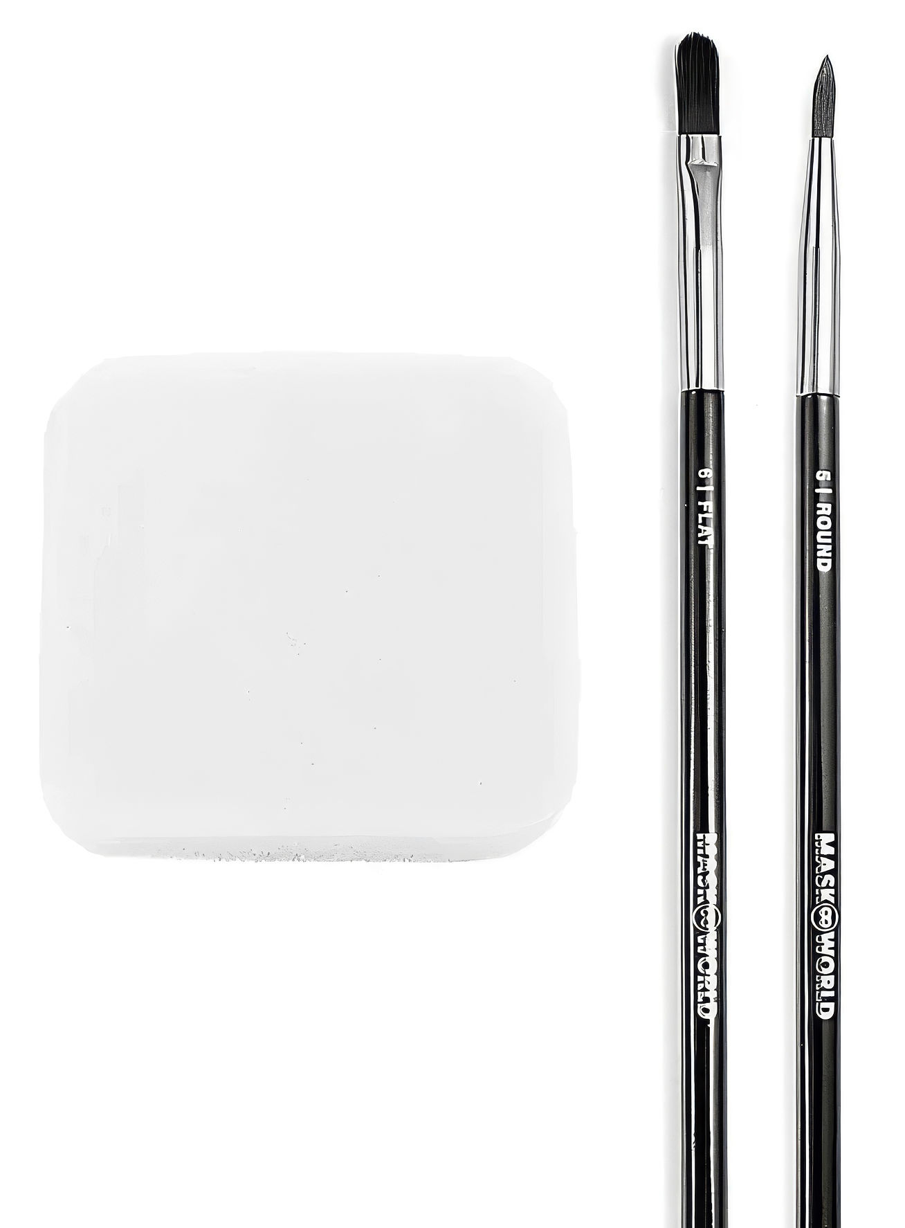 Pinsel-Schwamm-Set mit 2 Pinseln und Schminkschwamm zum Schminken
