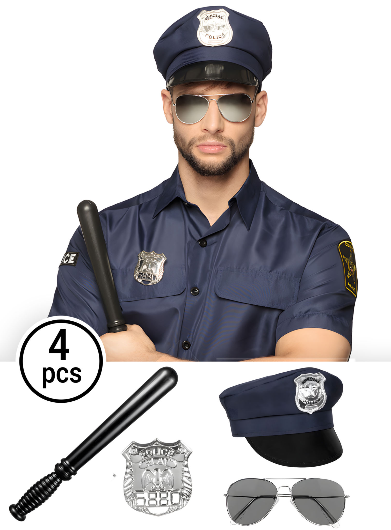 US Cop accessoire set