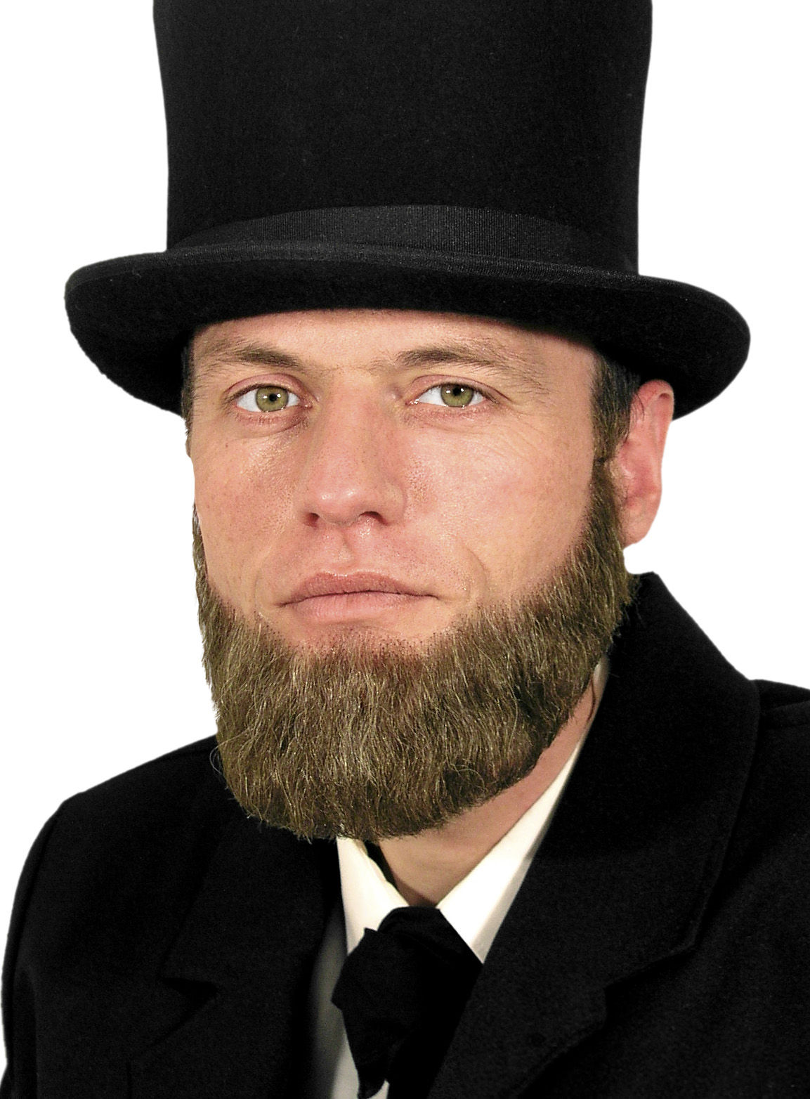 Vollbart Lincoln mit Echthaar Anteil