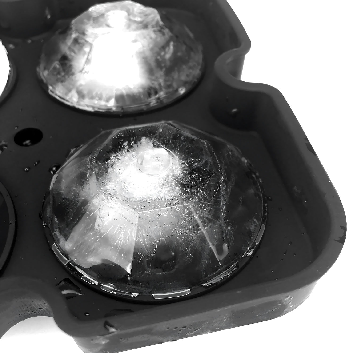 Diamant Eiswürfel Silikonform für Eiswürfel und zum Backen 4-fach