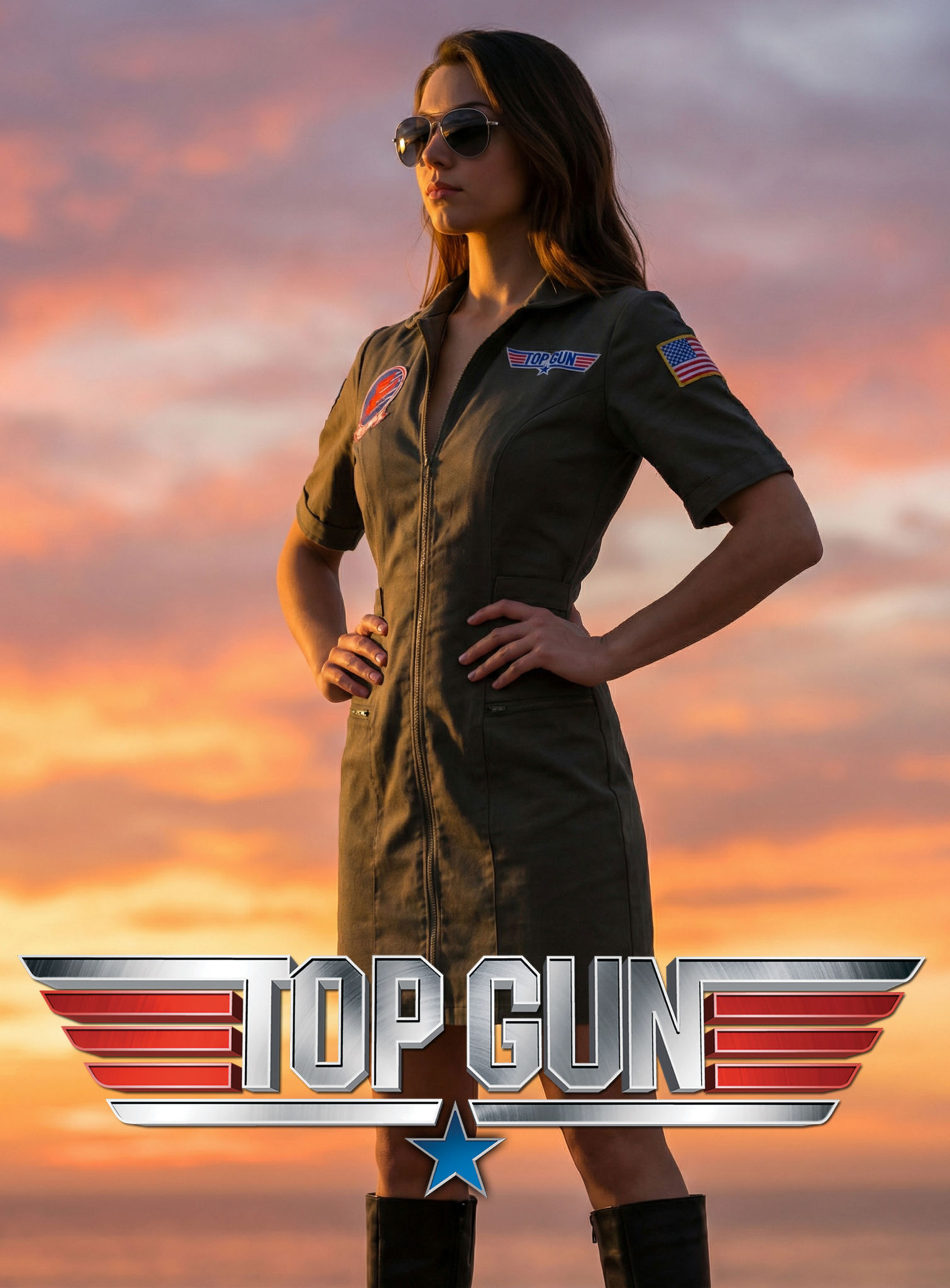 Top Gun Kostüm Kleid