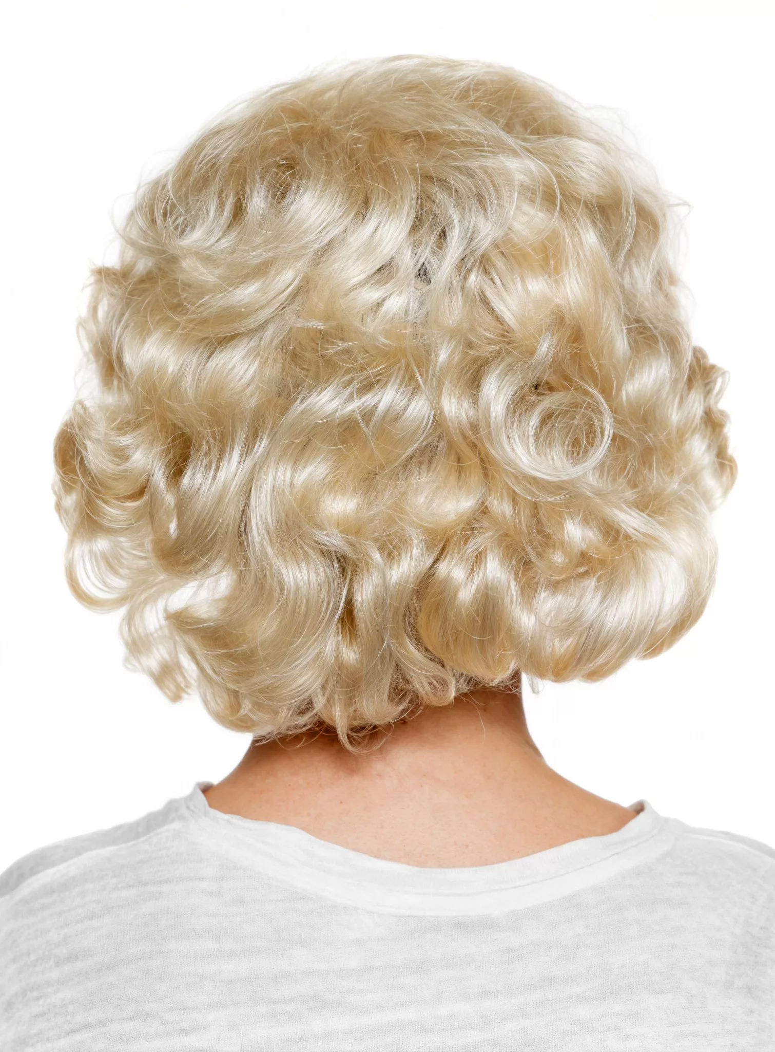 50er Jahre Lockenperücke kurz blond