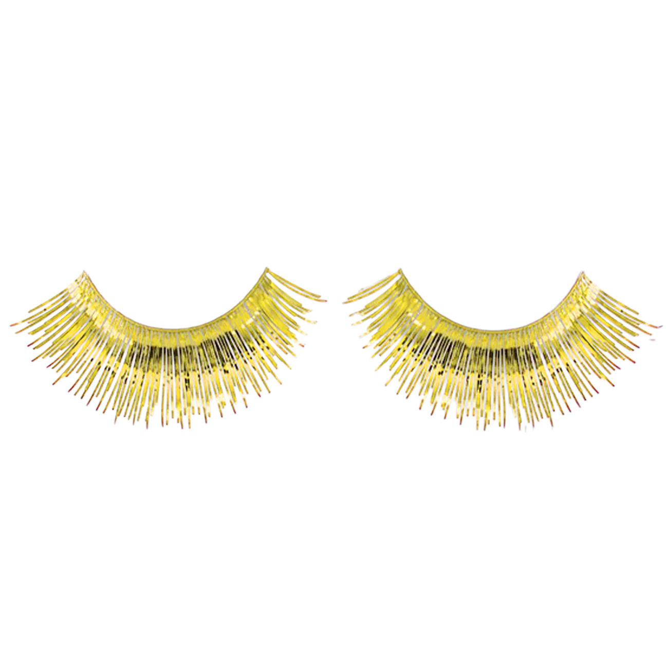 Lametta Wimpern gold