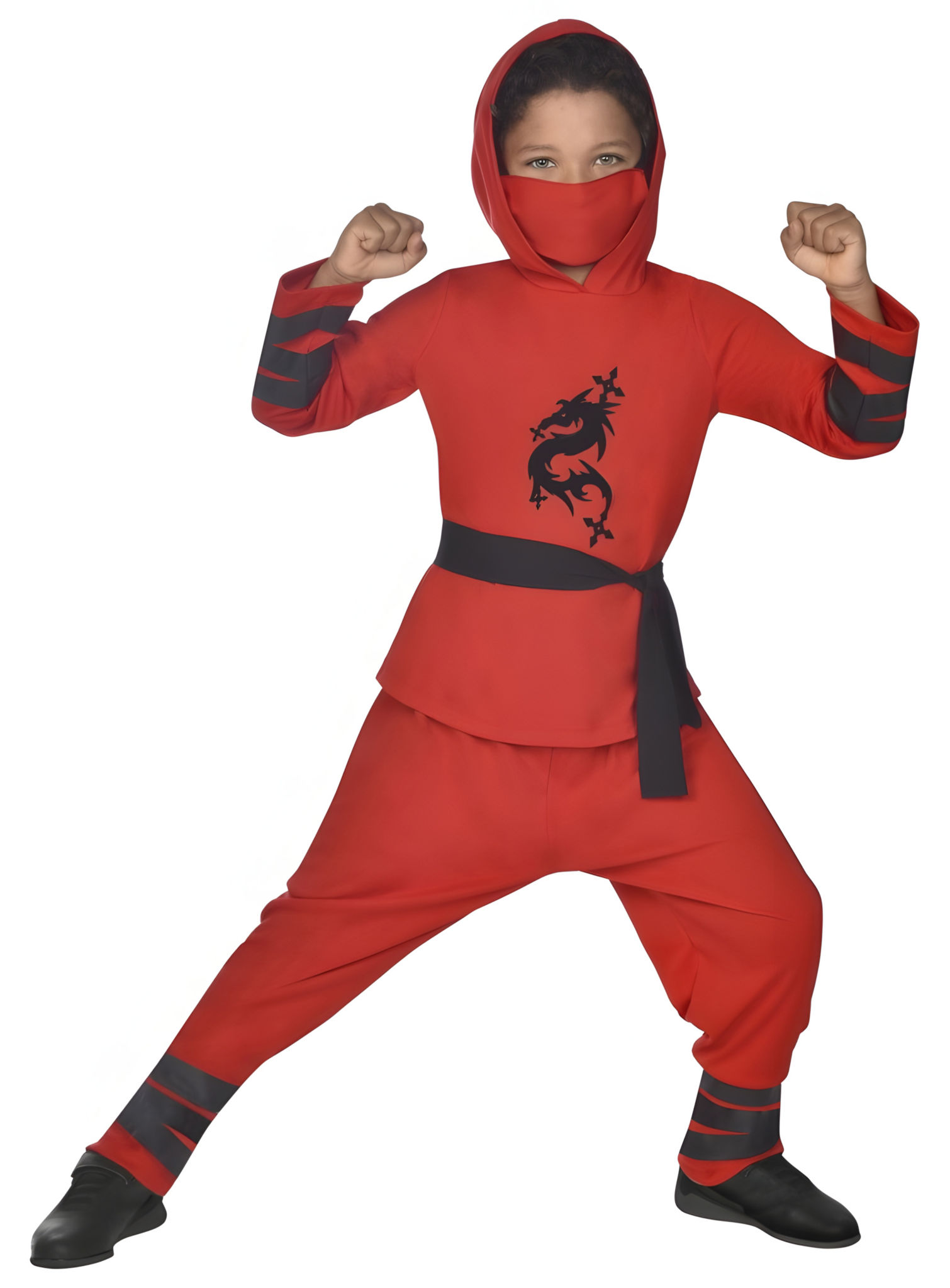 Roter Ninjadrache Kostüm für Kinder
