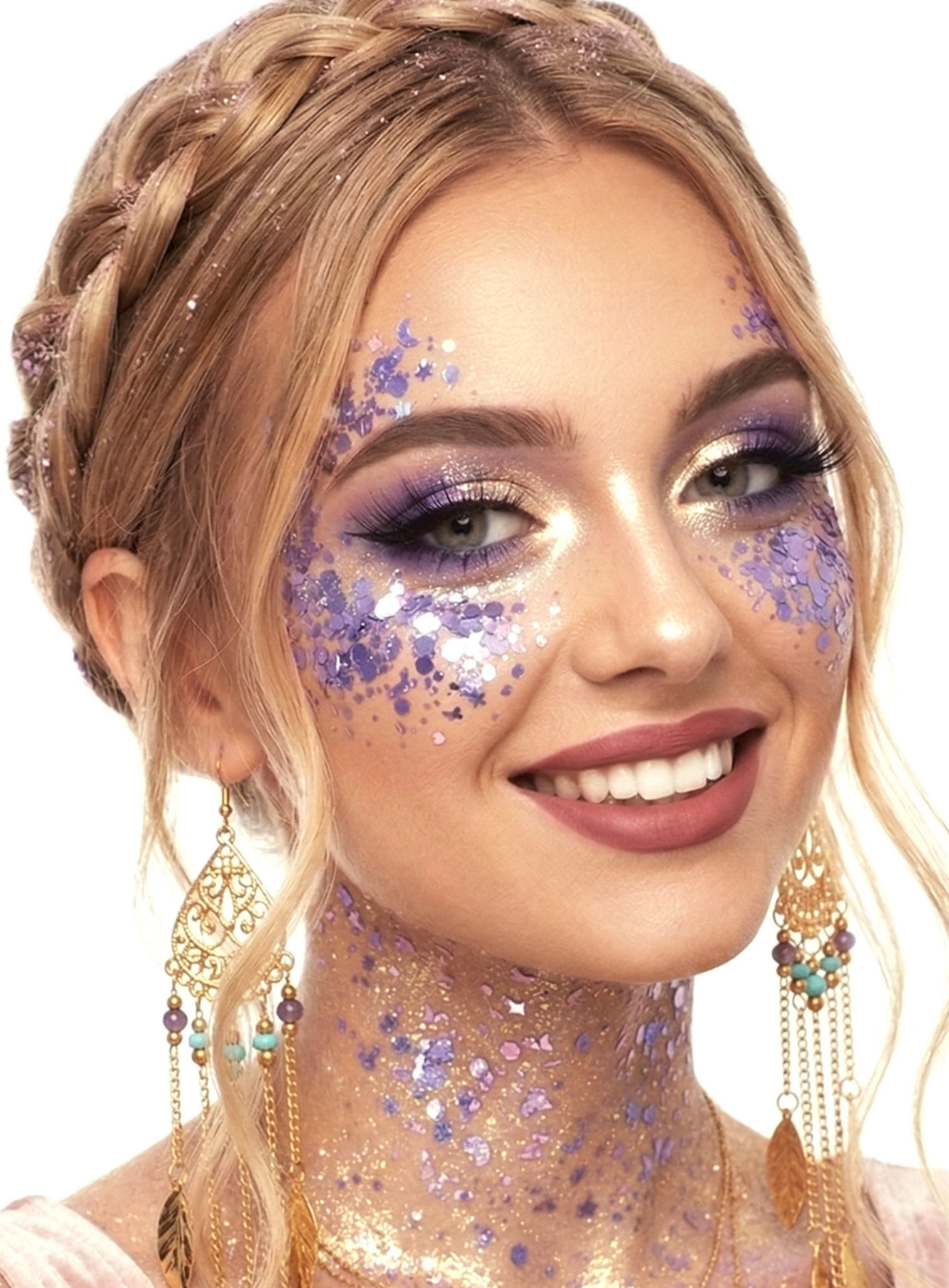 Moon Glitter Bio Chunky Glitzer lavendel
