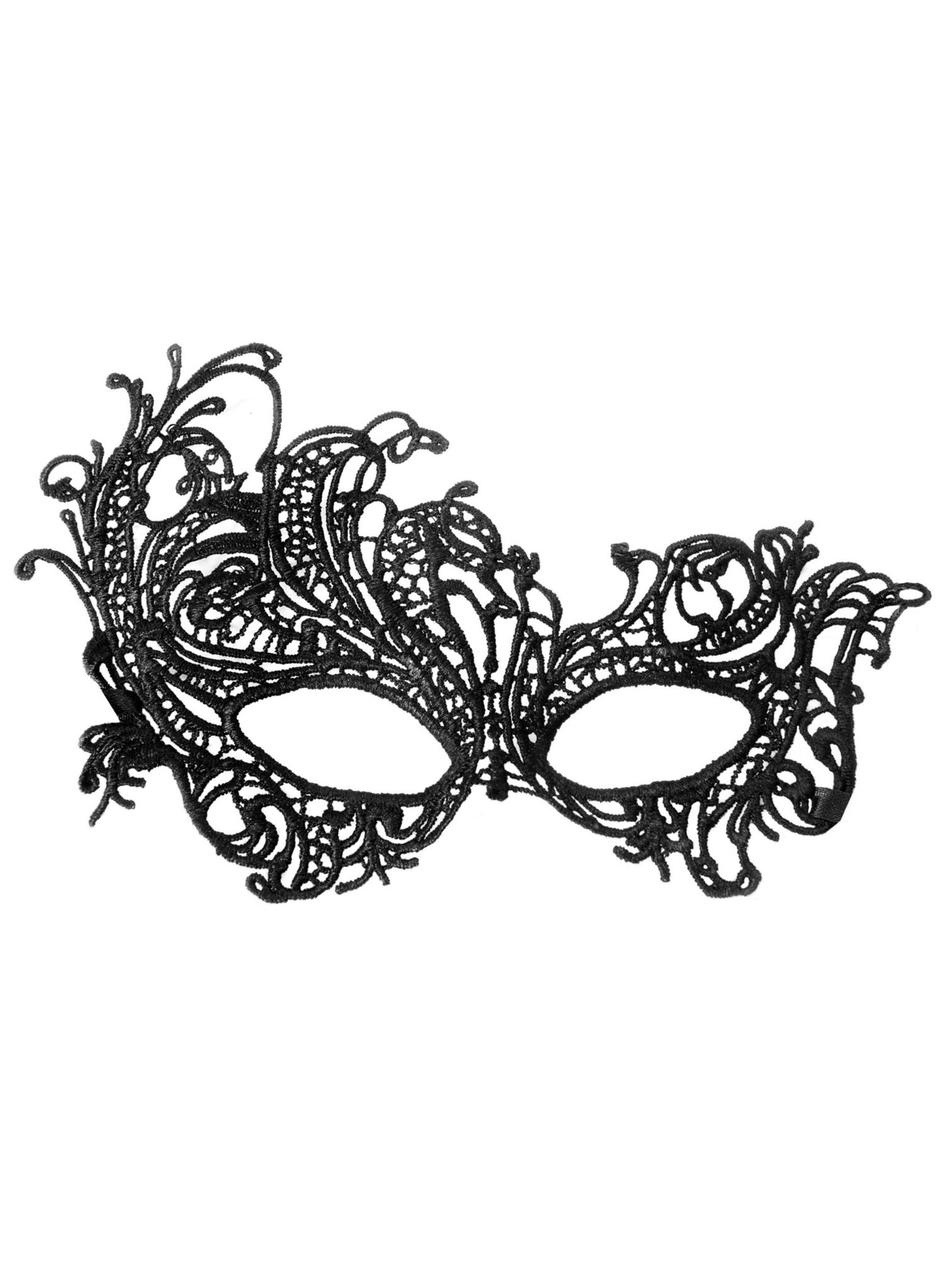 Zwart asymmetrisch kanten masker