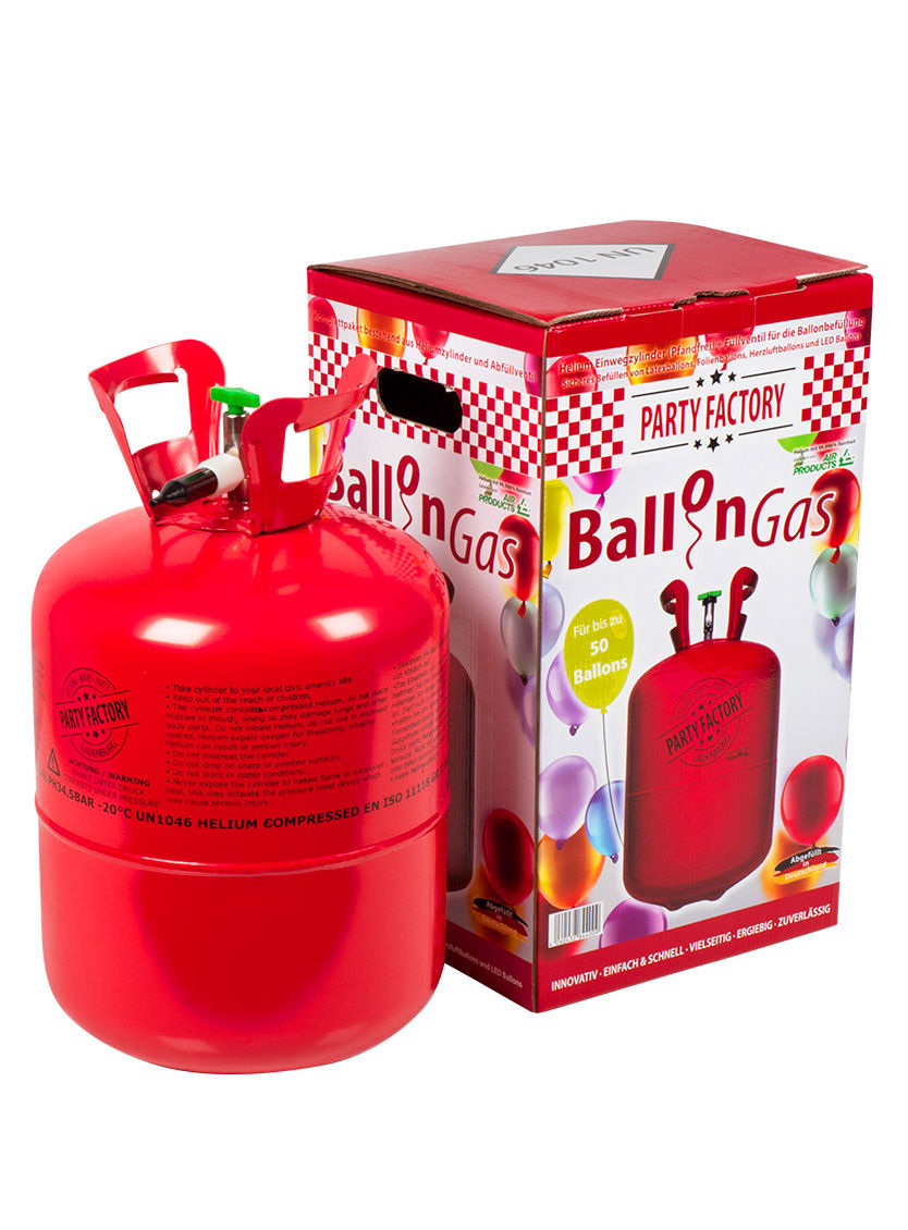 Helium Ballongas für ca. 50 Ballons