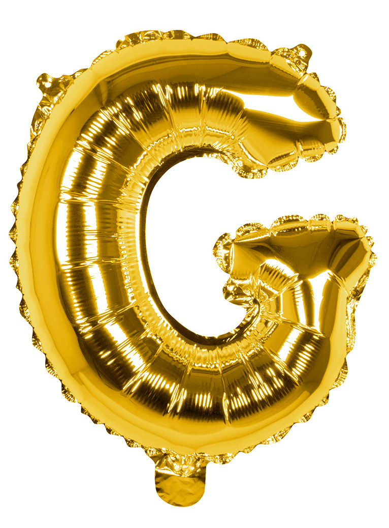 Folienballon Buchstabe G gold 36 cm