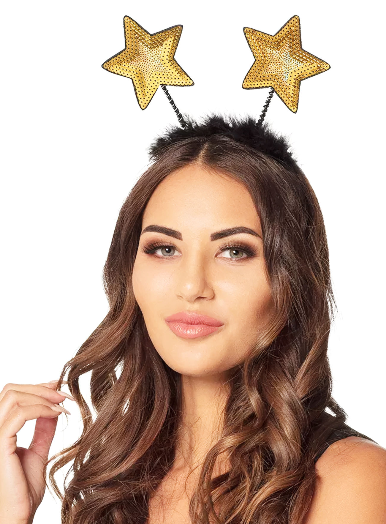 Goldener Disco Star Haarreif