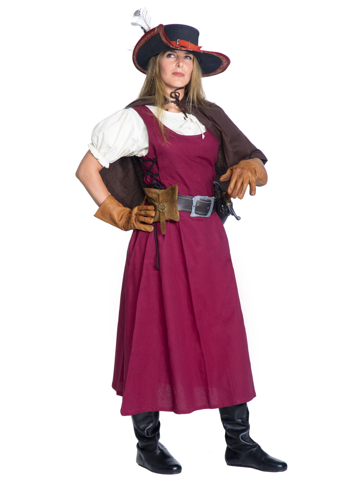 Ärmelloses Mittelalter Kleid - Selene