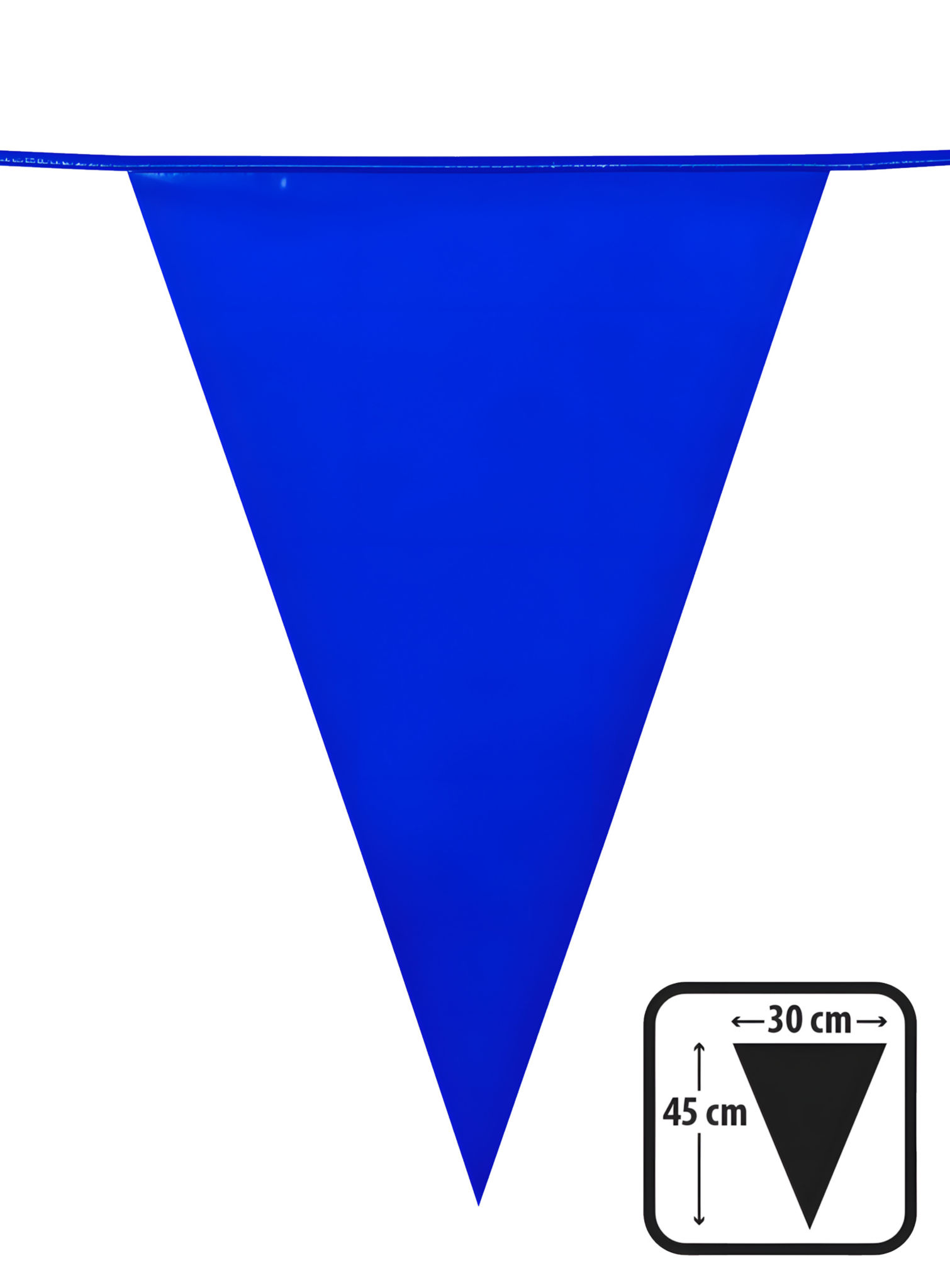 Riesenwimpelkette blau 10 Meter