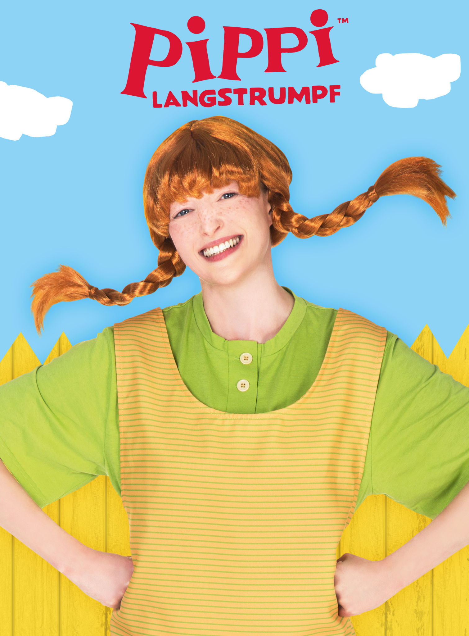 Pippi Langstrumpf Perücke