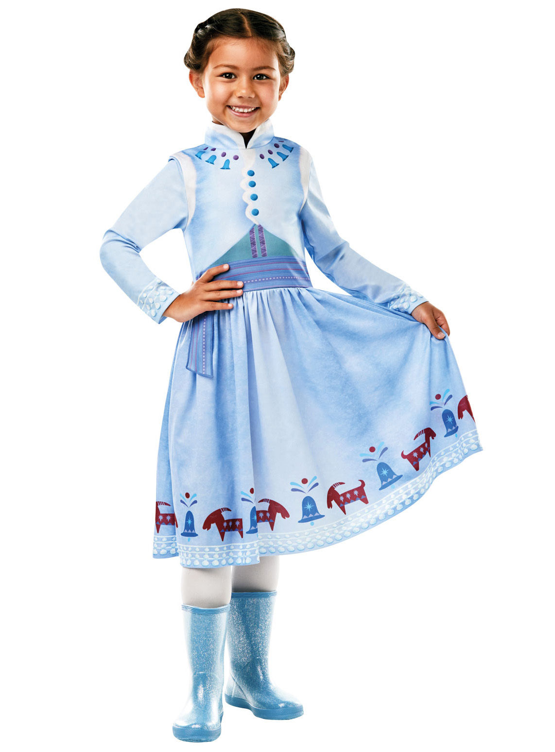 Die Eiskönigin Anna Weihnachtskleid für Kinder Basic