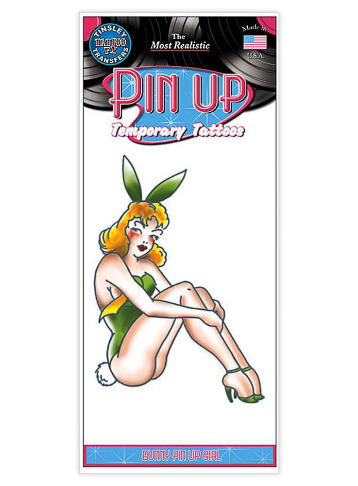Bunny Pin Up Klebe-Tattoo