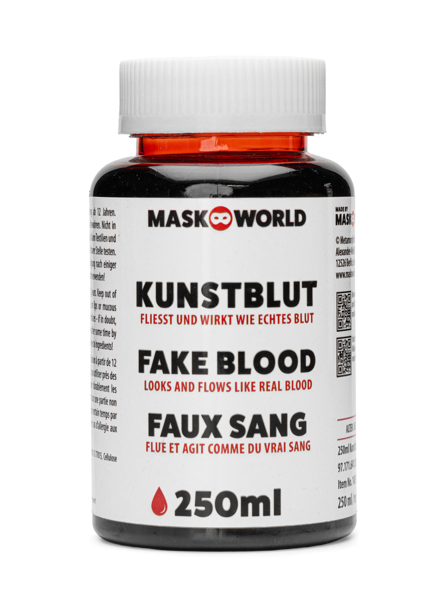 Kunstblut Flasche 250 ml – Filmblut