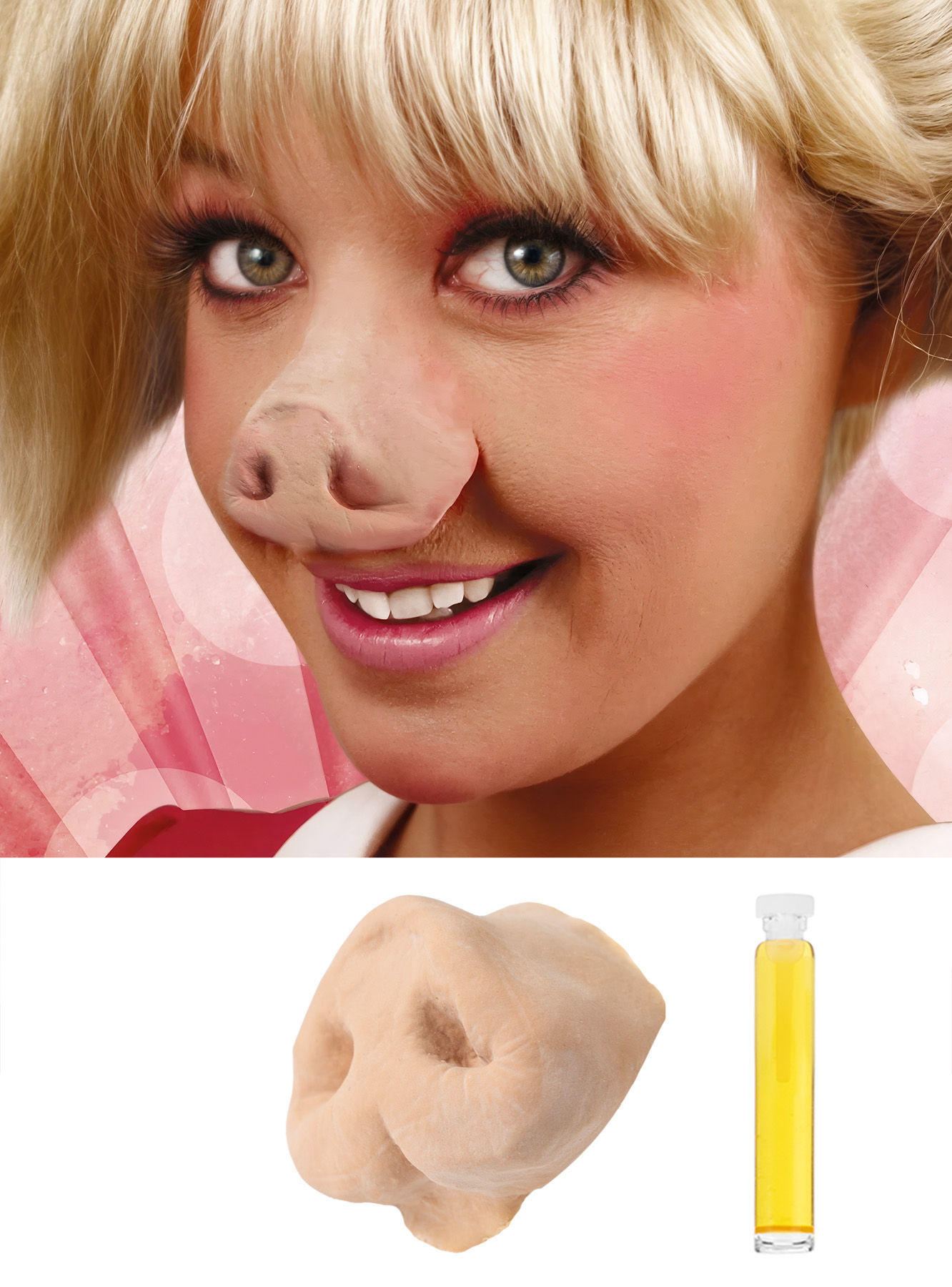 Schweinenase Piggy Latexnase mit Mastix
