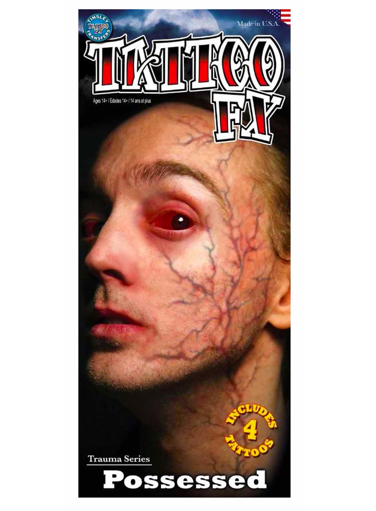 Besessener Klebe-Tattoo