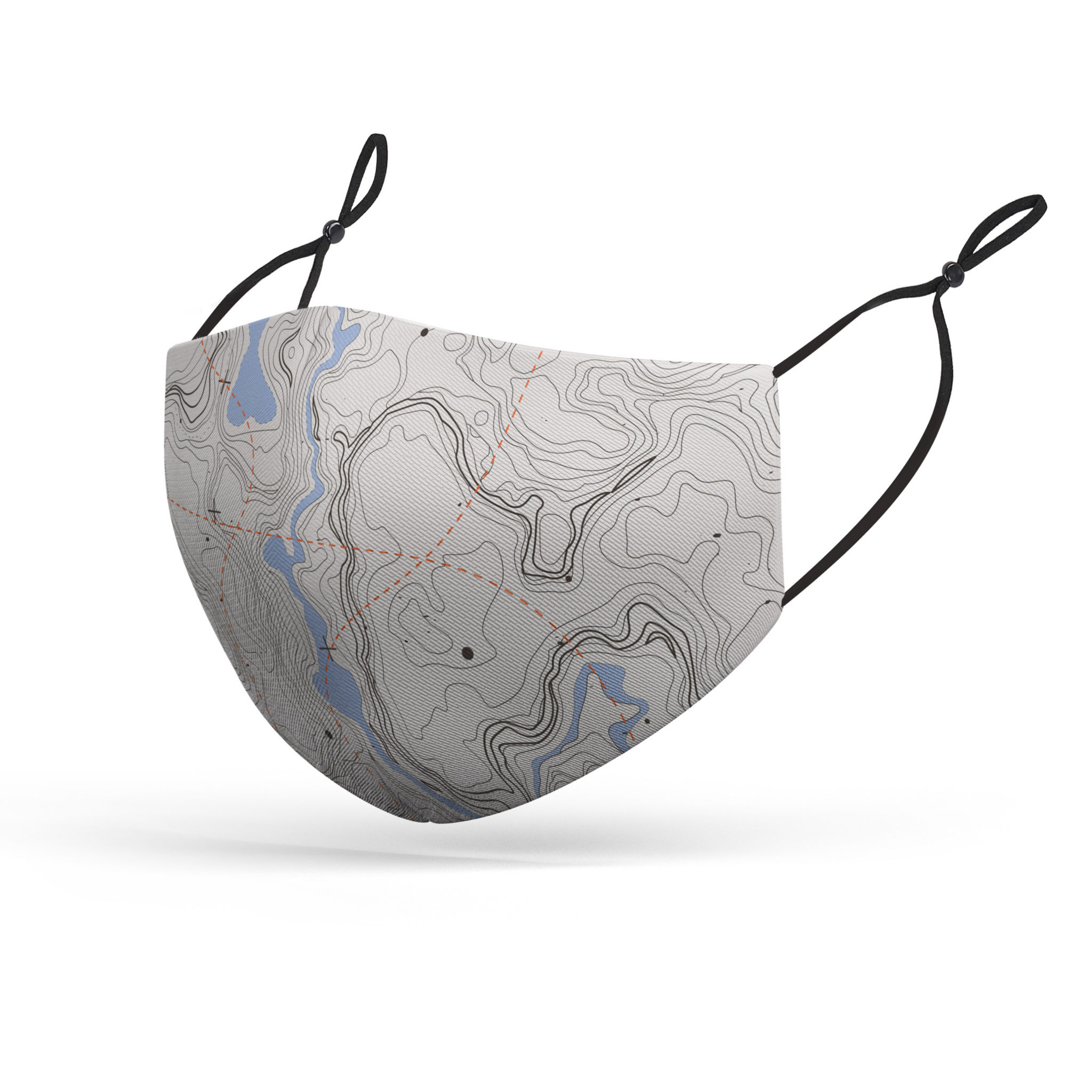 Stoffmaske Topografie