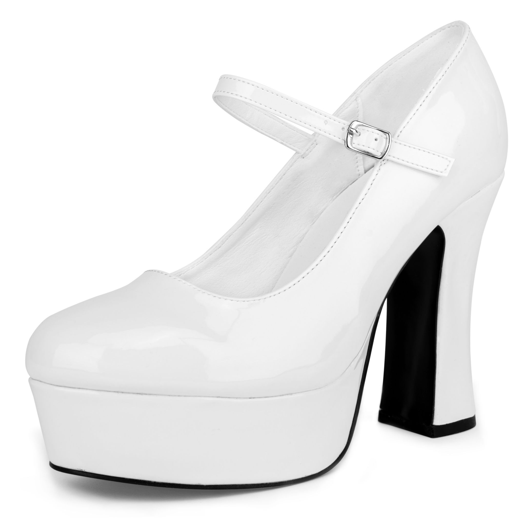 Plateau Schuhe weiß