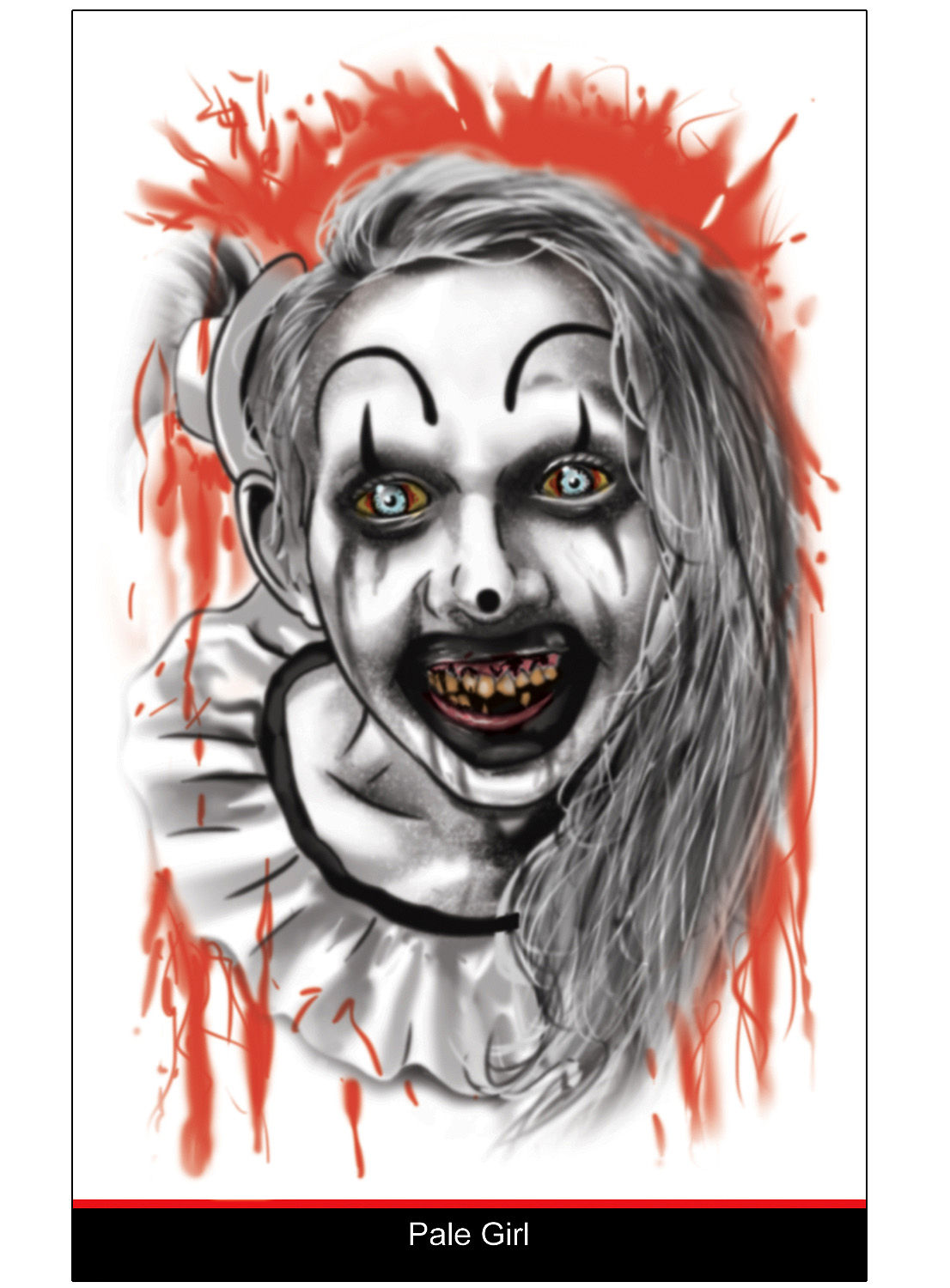 Terrifier – Pale Girl Klebetattoo