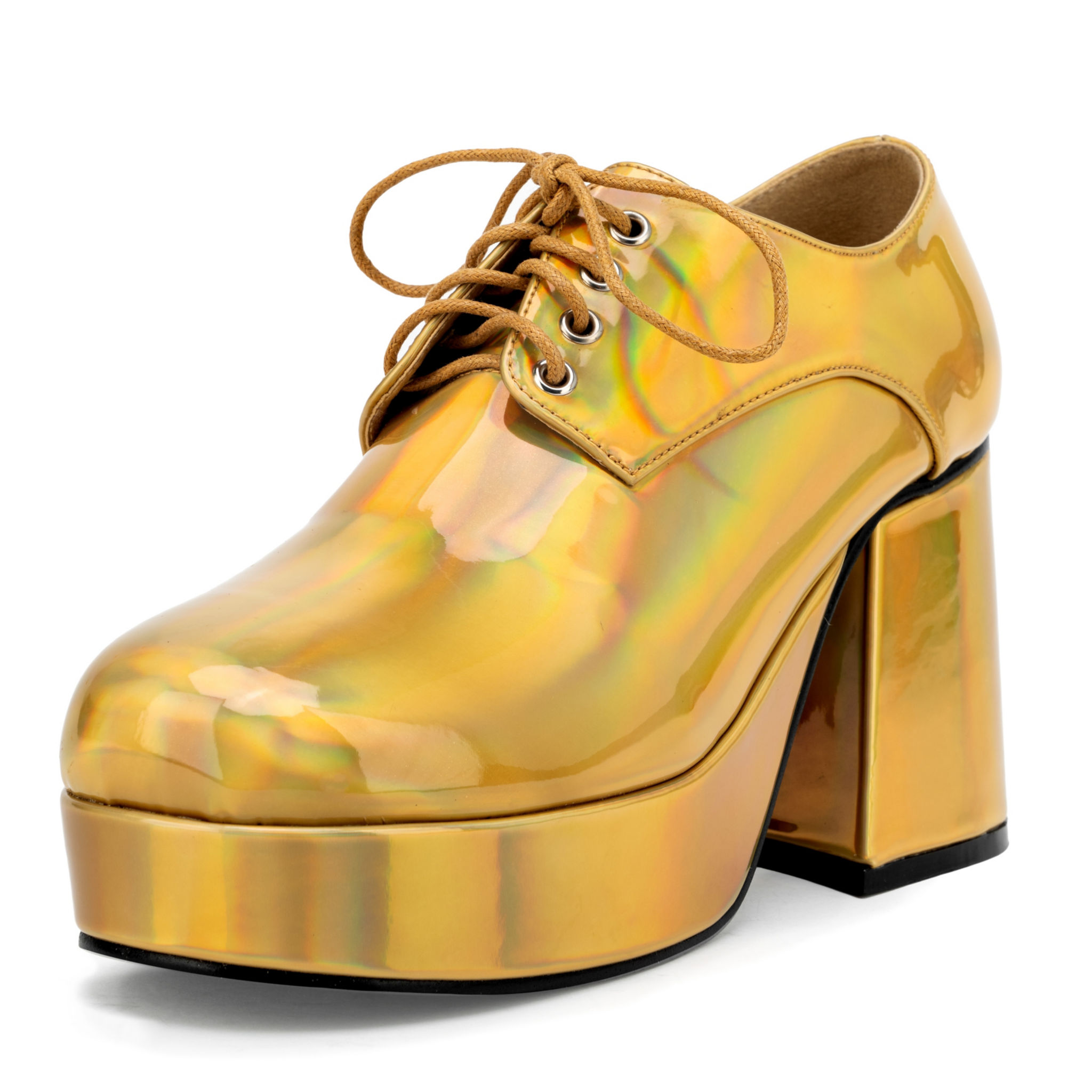 Plateauschuhe Herren gold