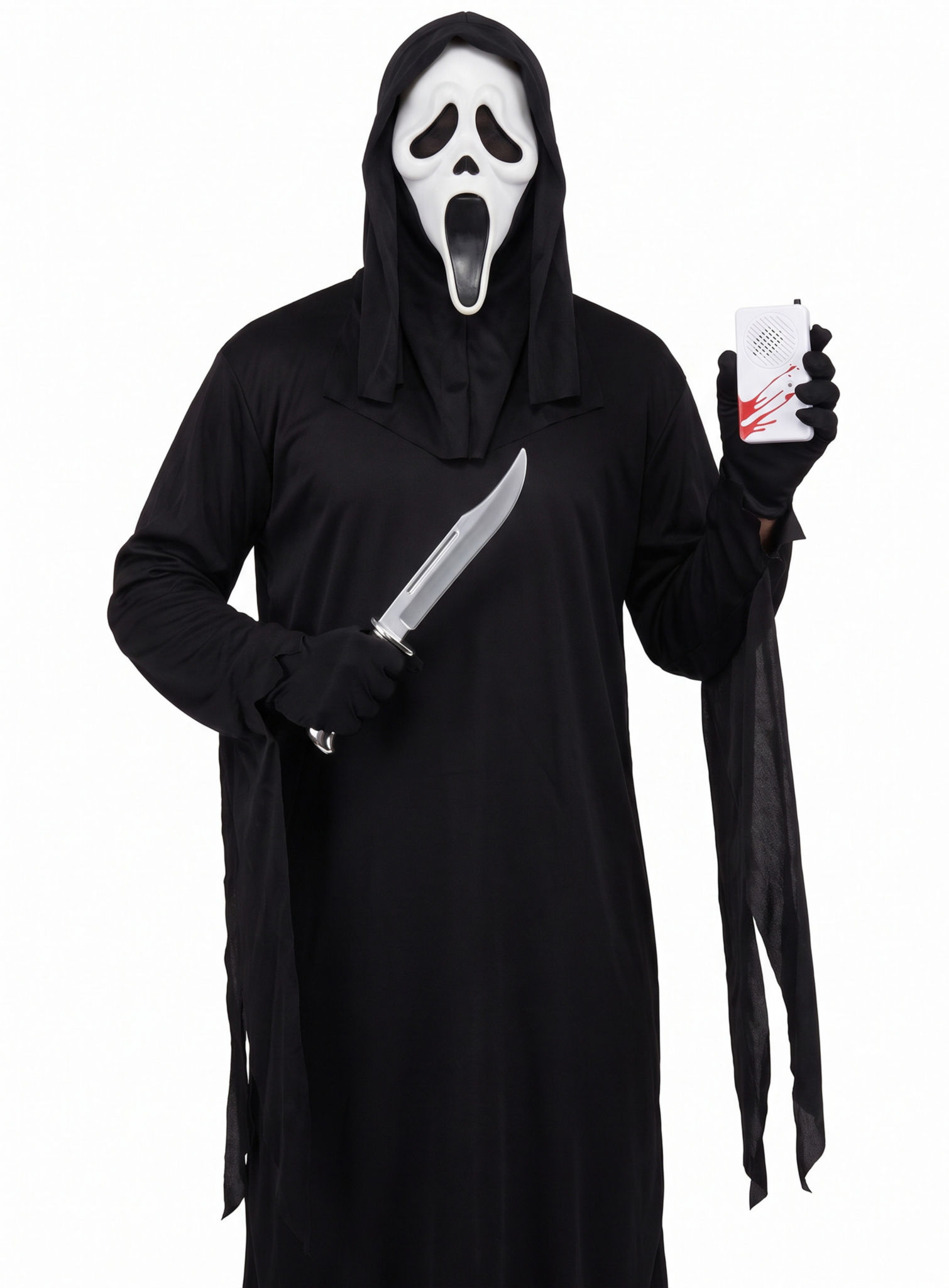 Scream - Ghostface Set mit Stimmenverzerrer